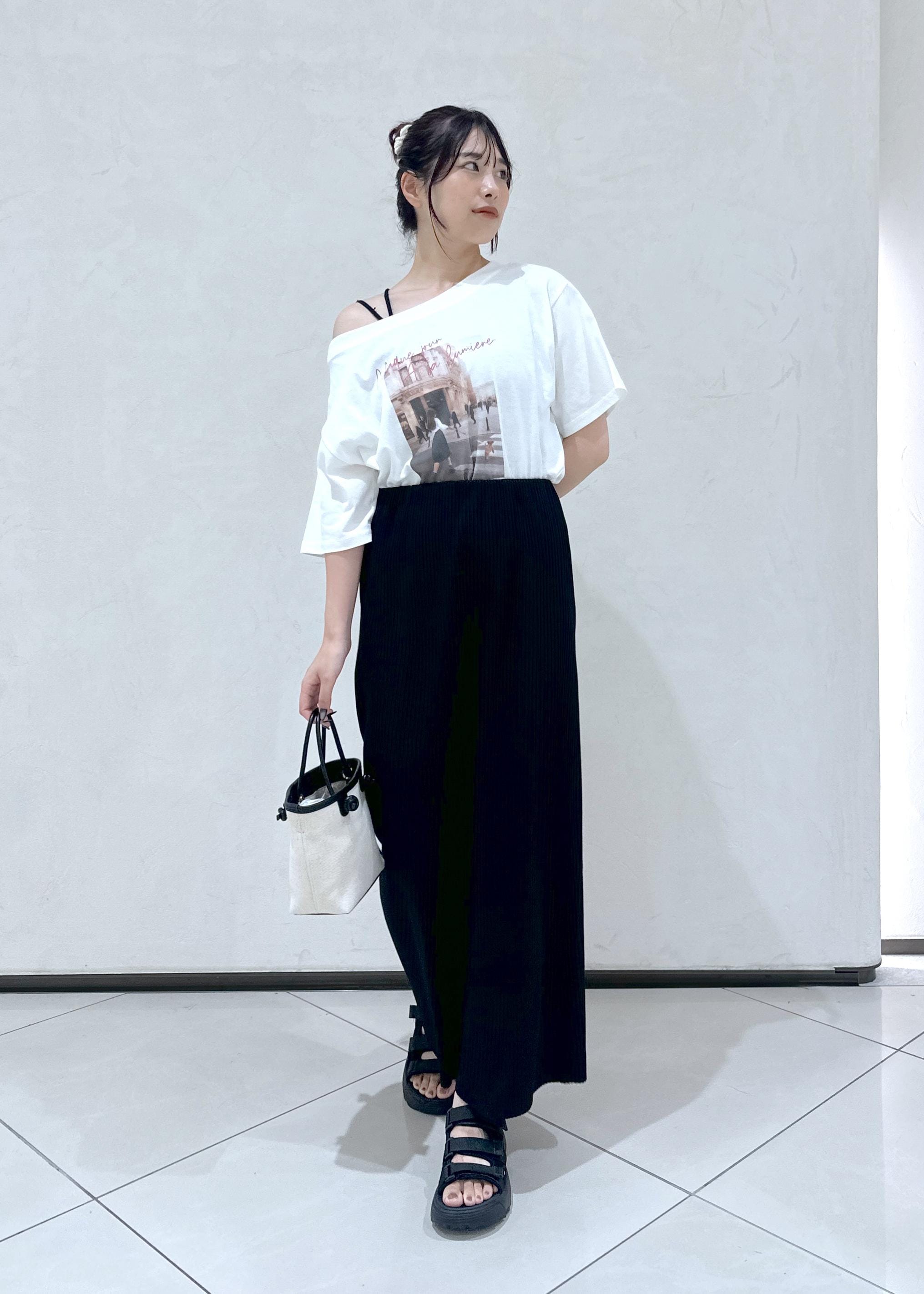 ROPE' PICNICの【新色追加】小柄さん向けサイズあり/トタンテレコアイラインスカートを使ったコーディネートを紹介します。｜Rakuten Fashion(楽天ファッション／旧楽天ブランドアベニュー)5960833