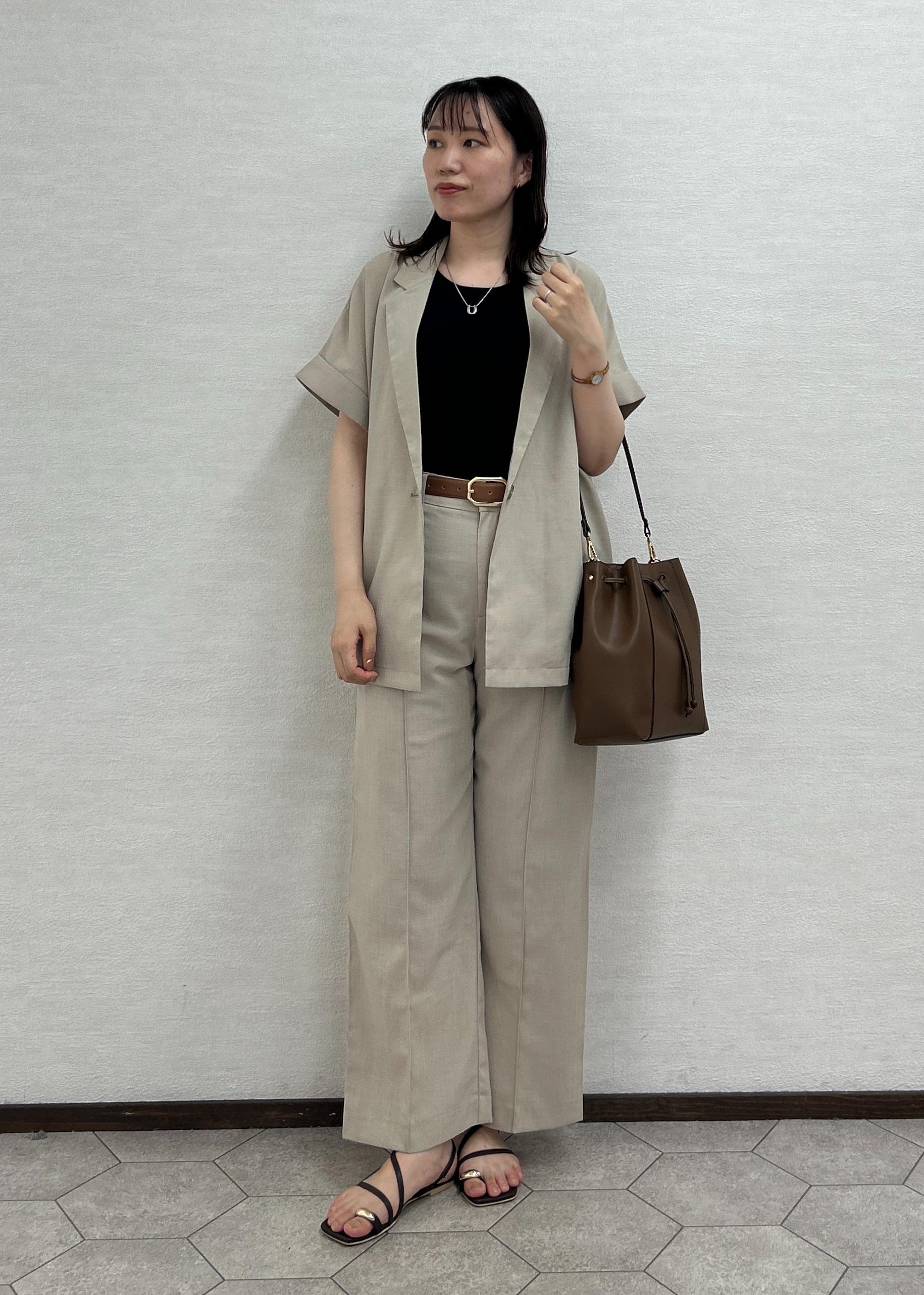 ROPE' PICNICの【接触冷感・UVカット・速乾】【リネンライク・シリーズ】シアーハーフスリーブジャケット/セットアップを使ったコーディネートを紹介します。｜Rakuten Fashion(楽天ファッション／旧楽天ブランドアベニュー)5960835