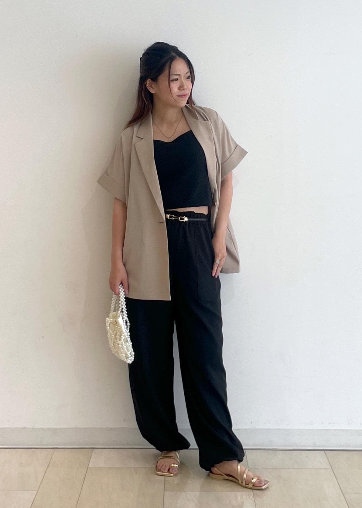 ROPE' PICNICの【接触冷感・UVカット・速乾】【リネンライク・シリーズ】シアーハーフスリーブジャケット/セットアップを使ったコーディネートを紹介します。｜Rakuten Fashion(楽天ファッション／旧楽天ブランドアベニュー)5960898