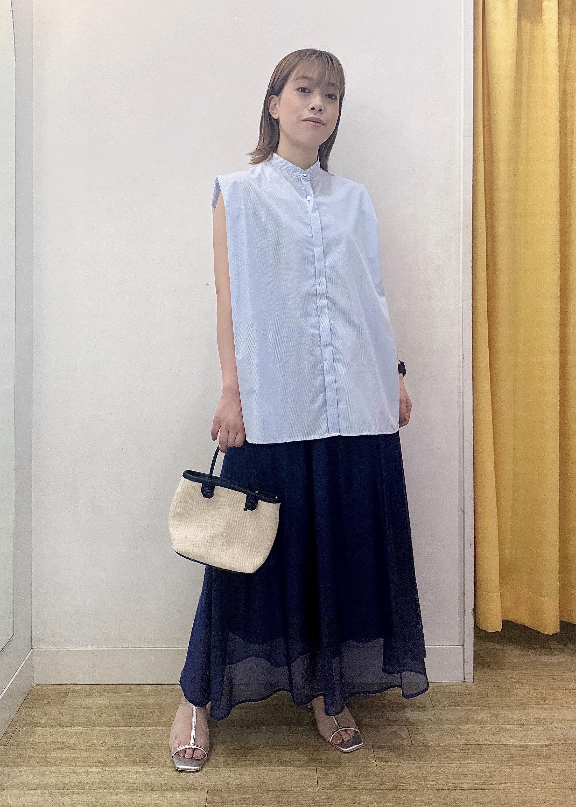 ROPE' PICNICの【UVカット・接触冷感・イージーケア】バンドカラーノースリーブシャツ/通勤対応を使ったコーディネートを紹介します。｜Rakuten Fashion(楽天ファッション／旧楽天ブランドアベニュー)5960899