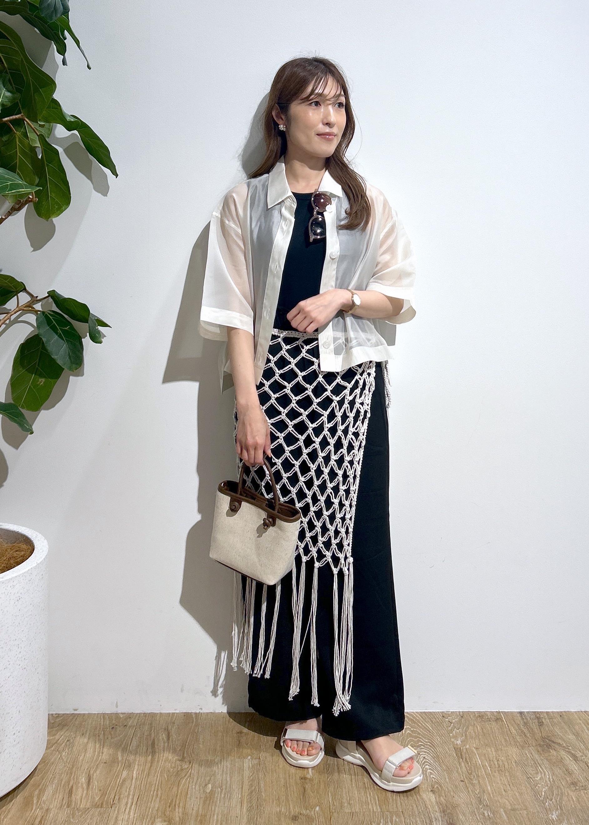 ROPE' PICNICの【接触冷感】ハーフスリーブシアーシャツを使ったコーディネートを紹介します。｜Rakuten Fashion(楽天ファッション／旧楽天ブランドアベニュー)5960847