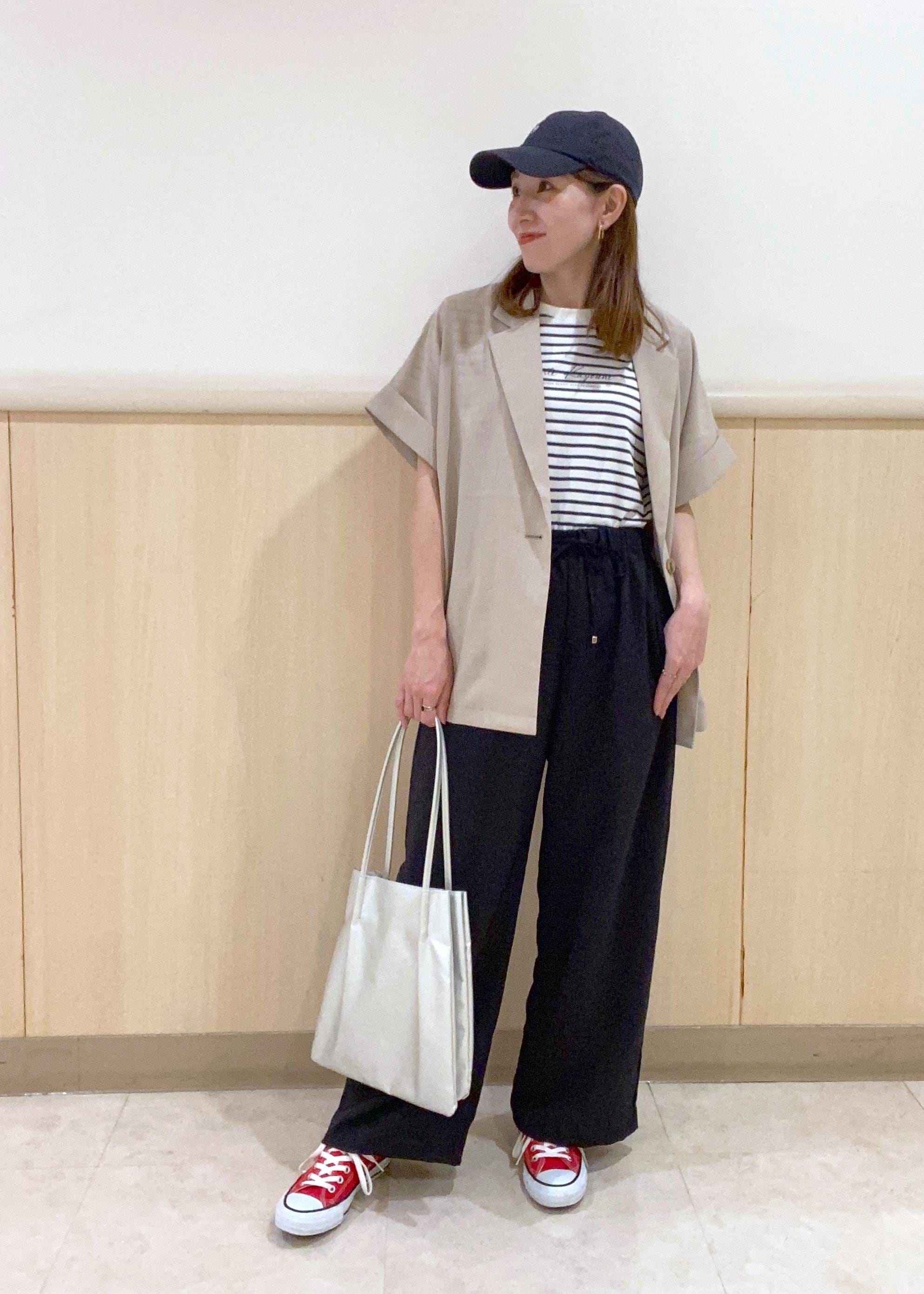 ROPE' PICNICの【接触冷感・UVカット・速乾】【リネンライク・シリーズ】シアーハーフスリーブジャケット/セットアップを使ったコーディネートを紹介します。｜Rakuten Fashion(楽天ファッション／旧楽天ブランドアベニュー)5960849