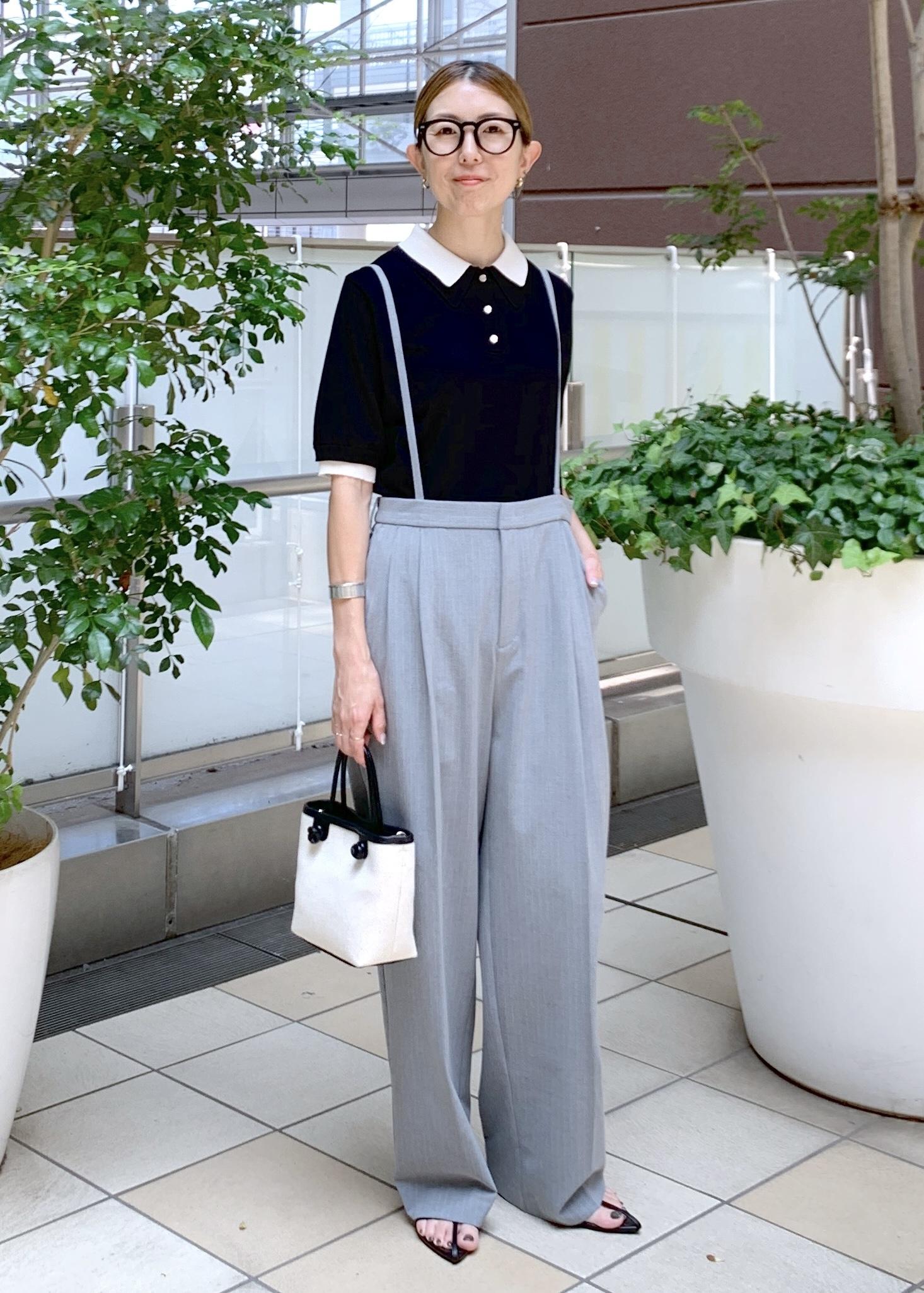 ROPE' PICNICの【新色追加】バイカラーレイヤード風ニットポロシャツを使ったコーディネートを紹介します。｜Rakuten Fashion(楽天ファッション／旧楽天ブランドアベニュー)5960859