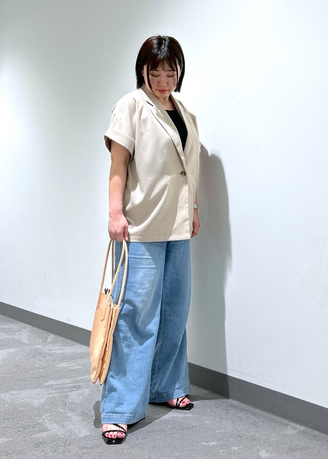 ROPE' PICNICの【接触冷感・UVカット・速乾】【リネンライク・シリーズ】シアーハーフスリーブジャケット/セットアップを使ったコーディネートを紹介します。｜Rakuten Fashion(楽天ファッション／旧楽天ブランドアベニュー)5960875