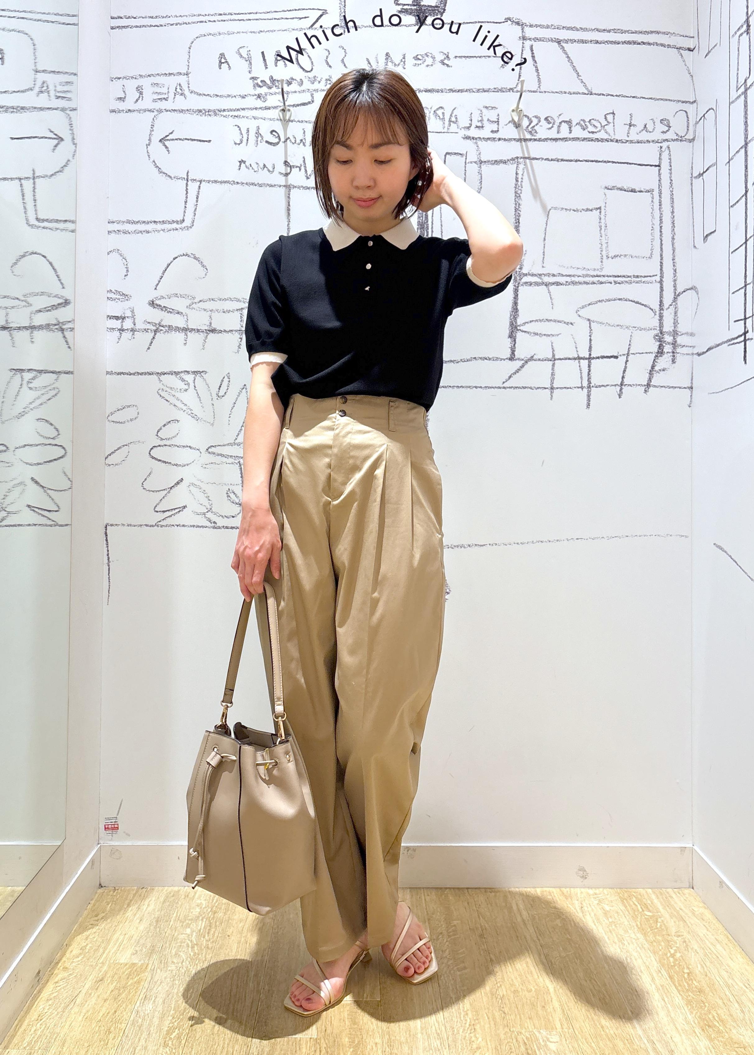 ROPE' PICNICの【新色追加】バイカラーレイヤード風ニットポロシャツを使ったコーディネートを紹介します。｜Rakuten Fashion(楽天ファッション／旧楽天ブランドアベニュー)5960840