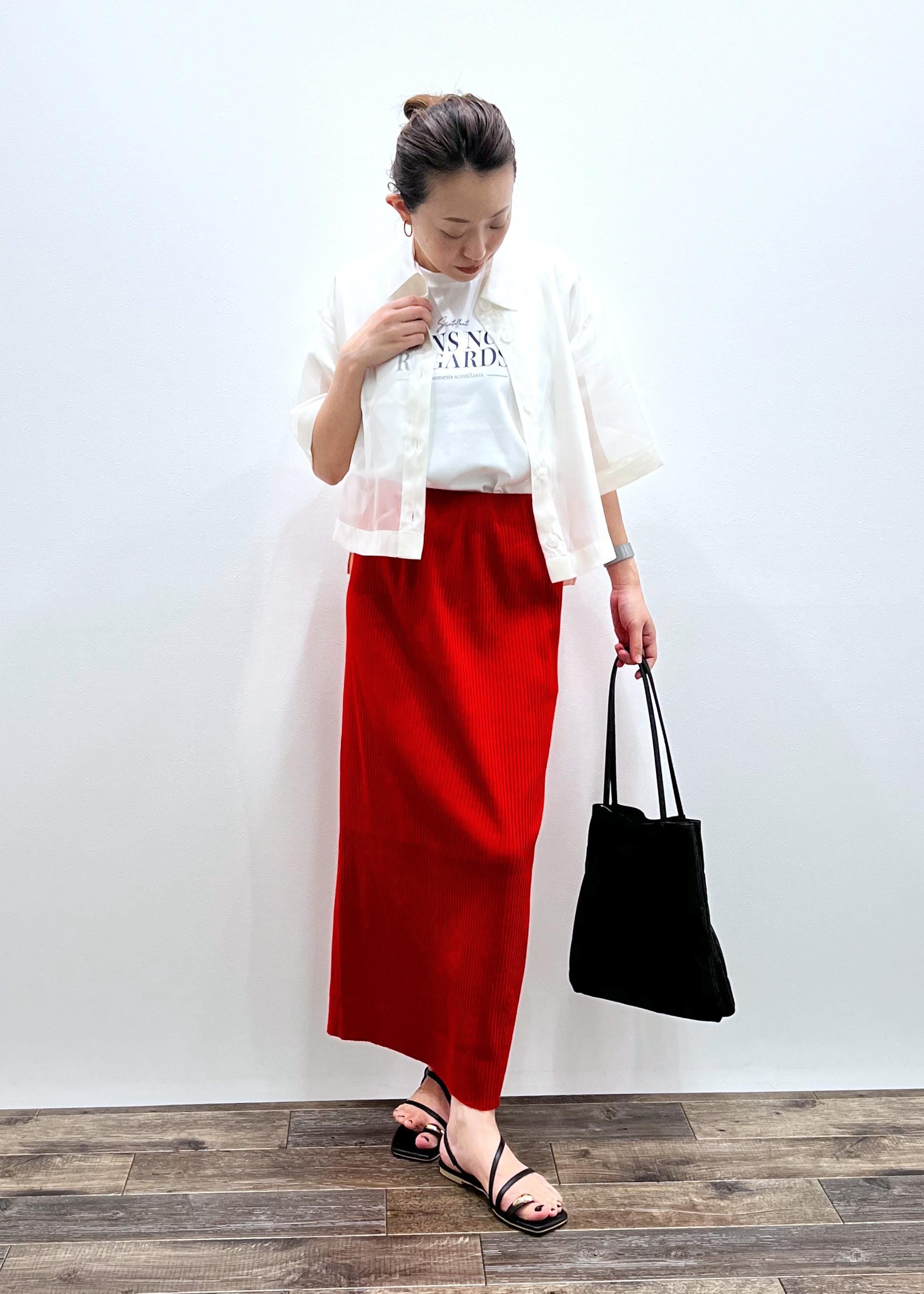 ROPE' PICNICの【UVカット・接触冷感・汗染み加工】フレンチロゴプリントTシャツを使ったコーディネートを紹介します。｜Rakuten Fashion(楽天ファッション／旧楽天ブランドアベニュー)5960877