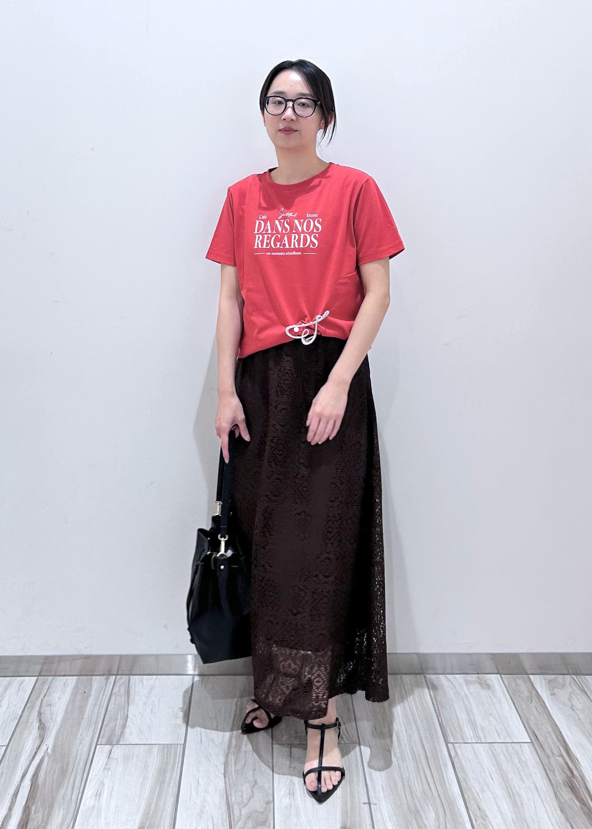 ROPE' PICNICの【UVカット・接触冷感・汗染み加工】フレンチロゴプリントTシャツを使ったコーディネートを紹介します。｜Rakuten Fashion(楽天ファッション／旧楽天ブランドアベニュー)5960891