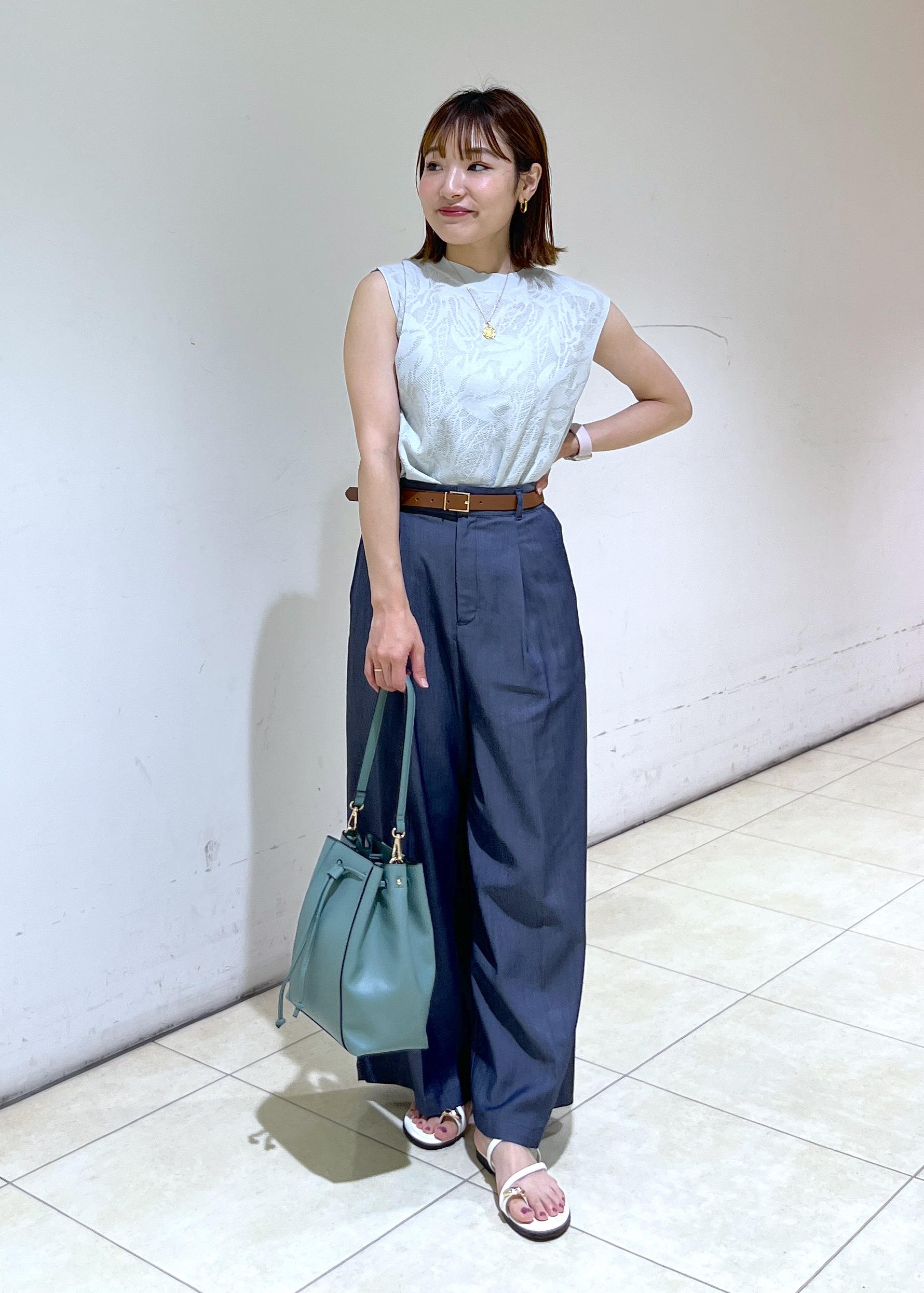 ROPE' PICNICのレーシーフレンチサマーニットを使ったコーディネートを紹介します。｜Rakuten Fashion(楽天ファッション／旧楽天ブランドアベニュー)5960896