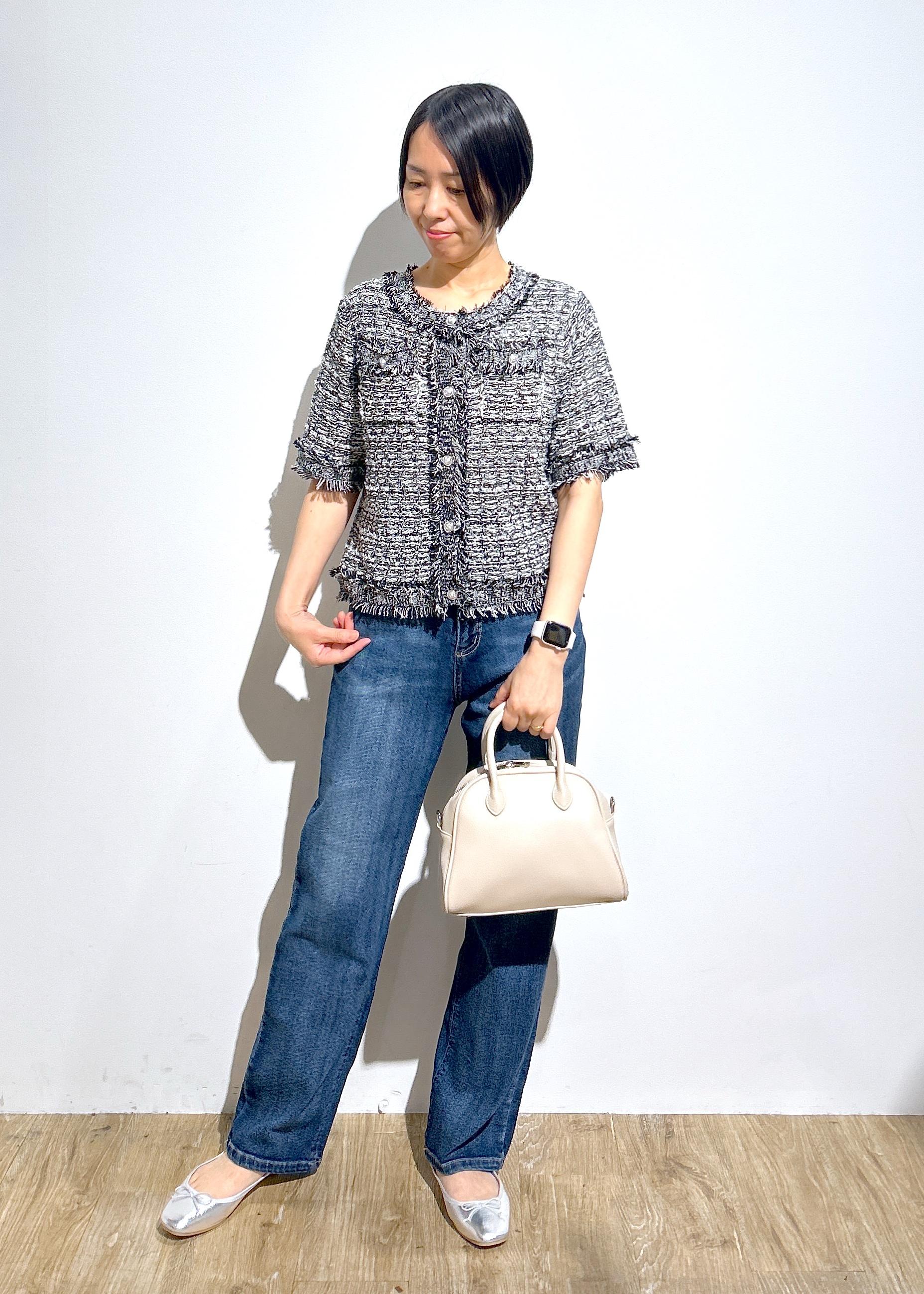 ROPE' PICNICの【ウエスト革命デニム】ウエストシェイプハイライズマムジーンズを使ったコーディネートを紹介します。｜Rakuten Fashion(楽天ファッション／旧楽天ブランドアベニュー)5960845