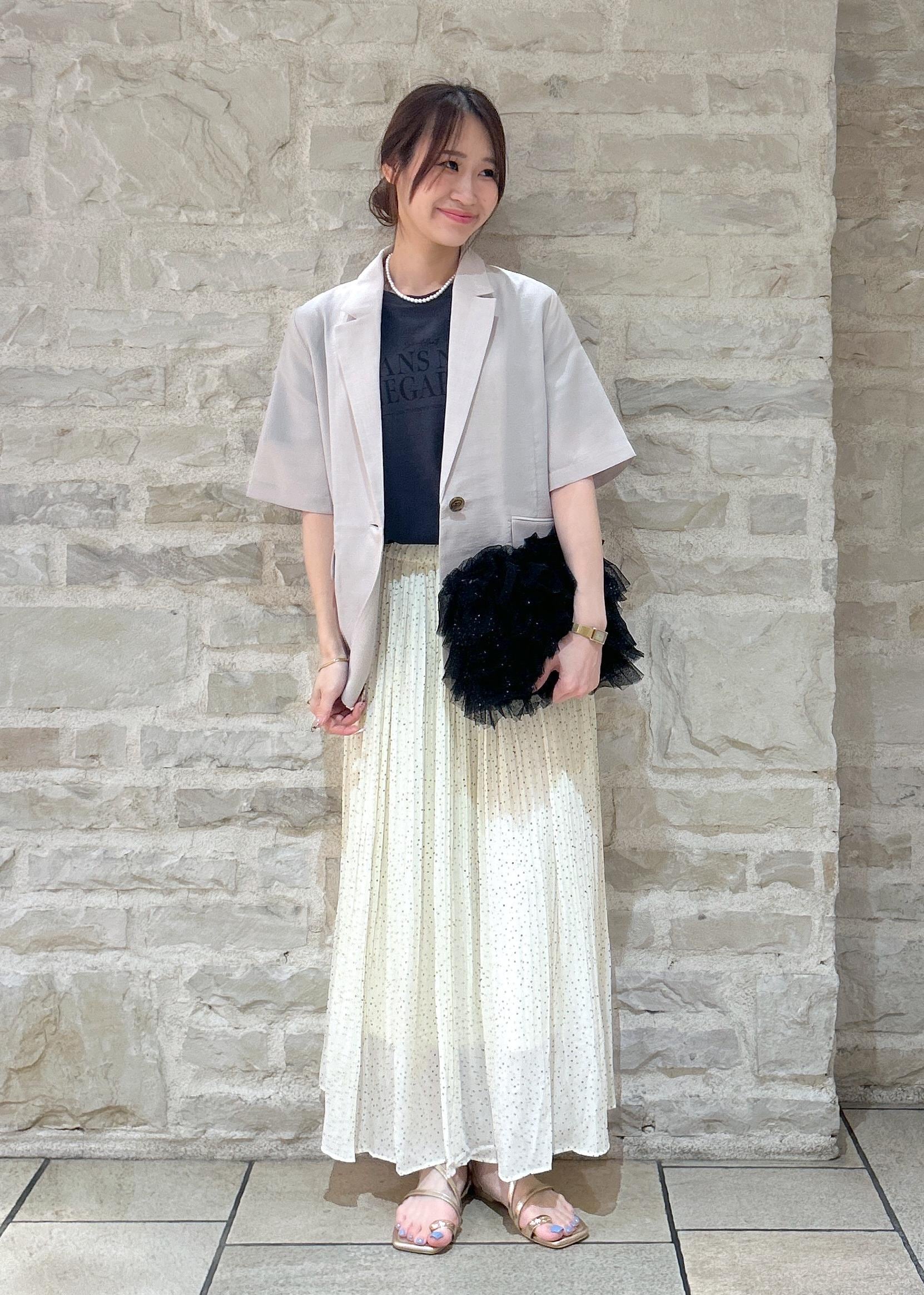 ROPE' PICNICの【UVカット・接触冷感・汗染み加工】フレンチロゴプリントTシャツを使ったコーディネートを紹介します。｜Rakuten Fashion(楽天ファッション／旧楽天ブランドアベニュー)5960908