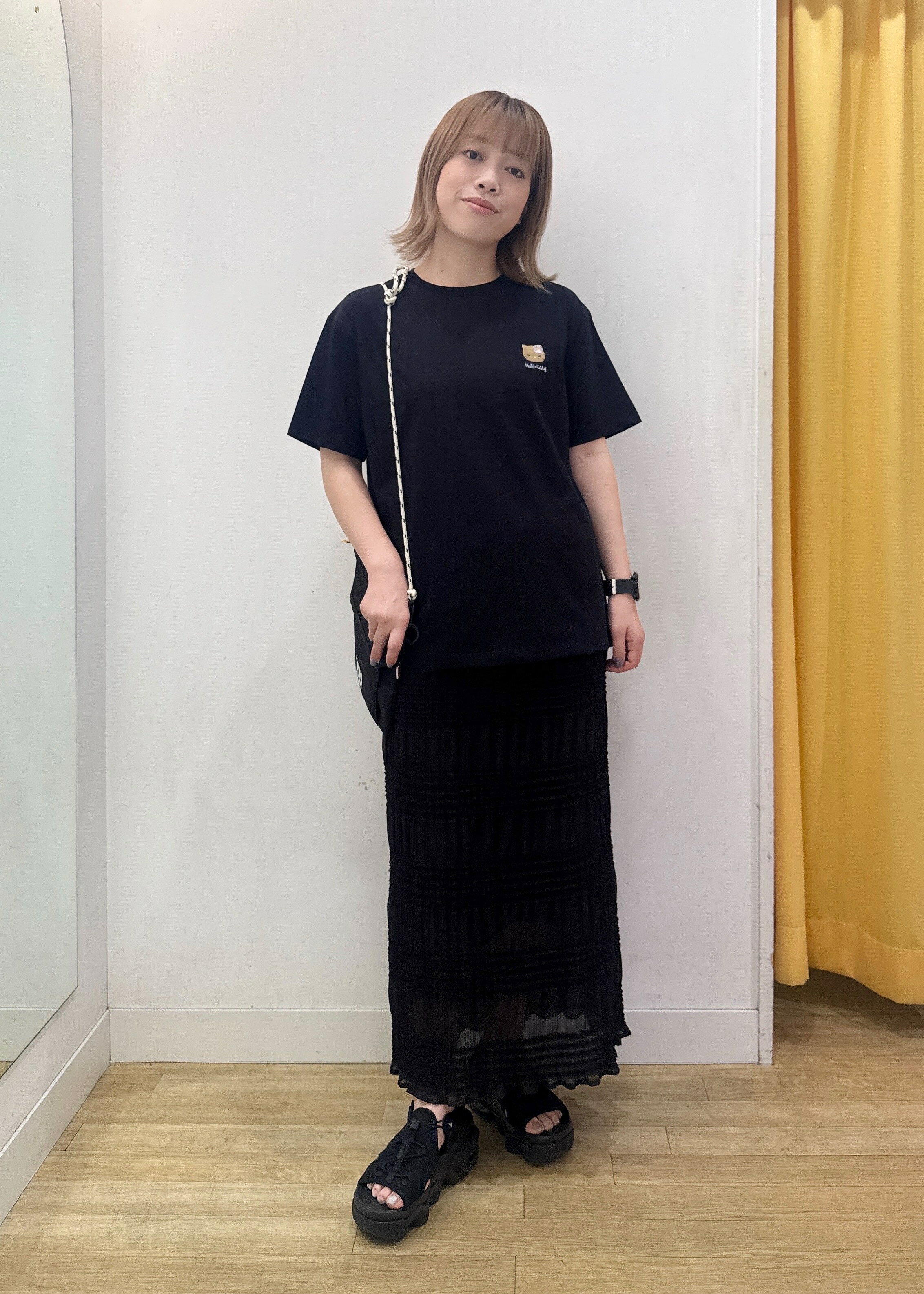 ROPE' PICNICのフリルギャザーロングスカートを使ったコーディネートを紹介します。｜Rakuten Fashion(楽天ファッション／旧楽天ブランドアベニュー)5994012