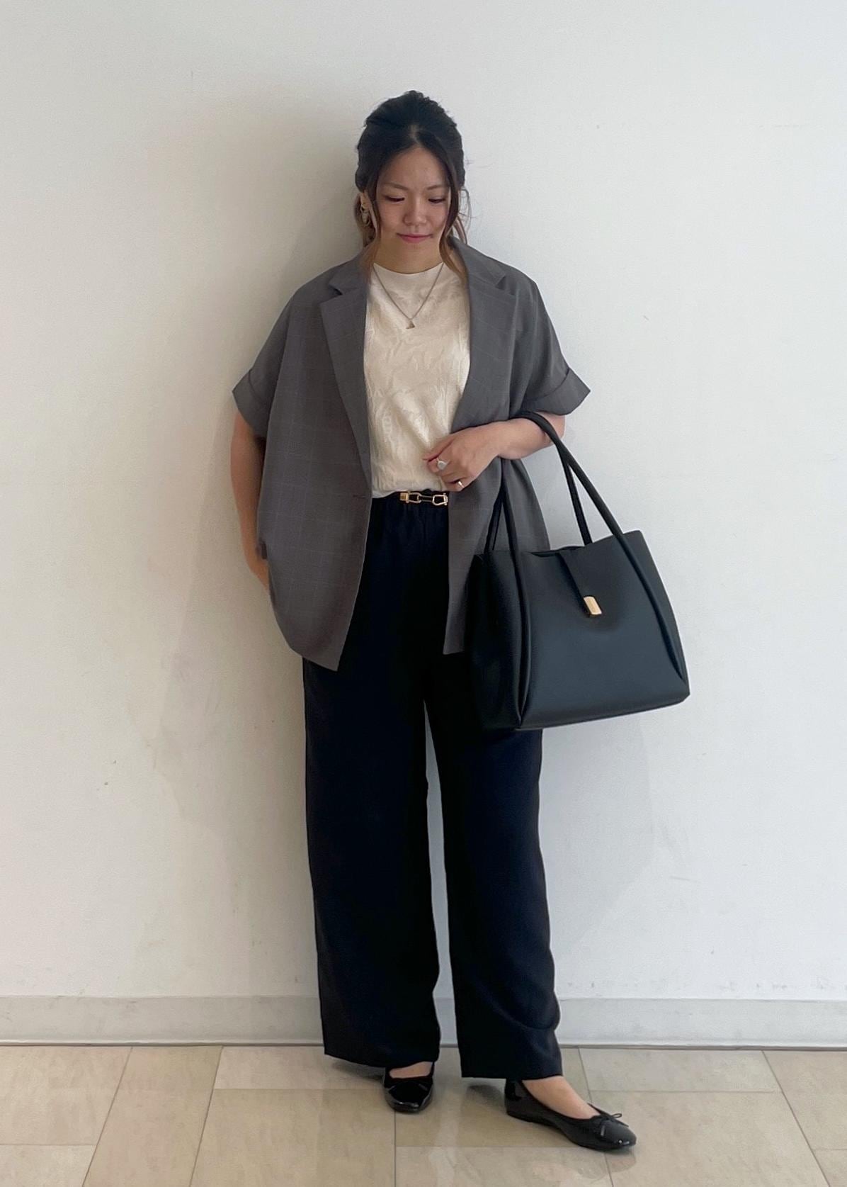 ROPE' PICNICの【接触冷感・UVカット・速乾】【リネンライク・シリーズ】シアーハーフスリーブジャケット/セットアップを使ったコーディネートを紹介します。｜Rakuten Fashion(楽天ファッション／旧楽天ブランドアベニュー)5994014