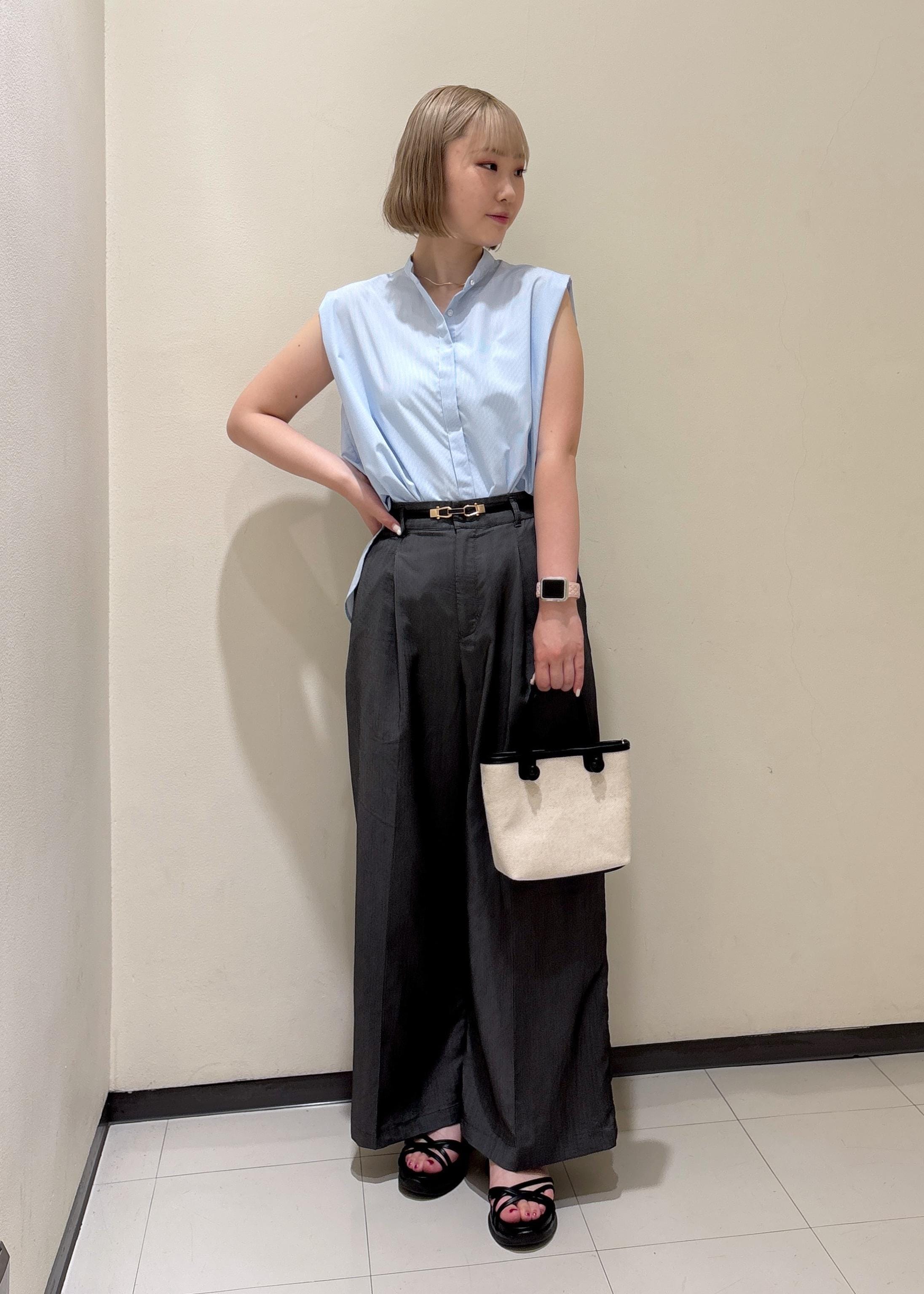 ROPE' PICNICの【UVカット・接触冷感・イージーケア】バンドカラーノースリーブシャツ/通勤対応を使ったコーディネートを紹介します。｜Rakuten Fashion(楽天ファッション／旧楽天ブランドアベニュー)5994020