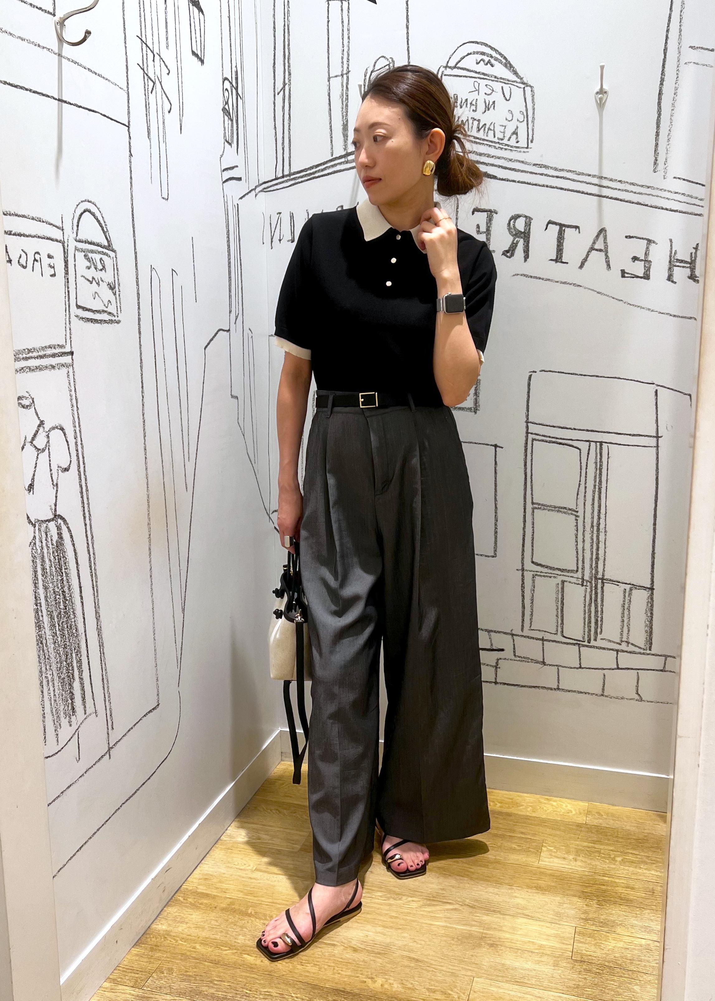 ROPE' PICNICのテンセルシャンブレータックワイドスラックス/通勤対応を使ったコーディネートを紹介します。｜Rakuten Fashion(楽天ファッション／旧楽天ブランドアベニュー)6028783