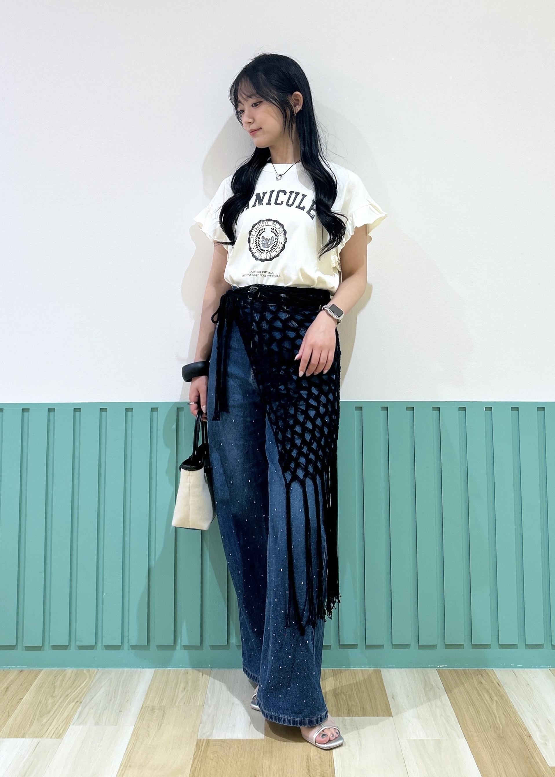 ROPE' PICNICの【新色追加】キラキラビジューデニムを使ったコーディネートを紹介します。｜Rakuten Fashion(楽天ファッション／旧楽天ブランドアベニュー)6028835