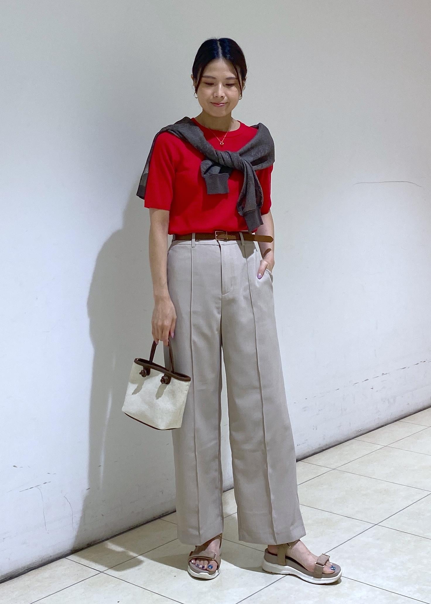 ROPE' PICNICの【UVカット・接触冷感・イージーケア】八方映えニット ハーフスリーブサマーニット/新色追加を使ったコーディネートを紹介します。｜Rakuten Fashion(楽天ファッション／旧楽天ブランドアベニュー)6028844