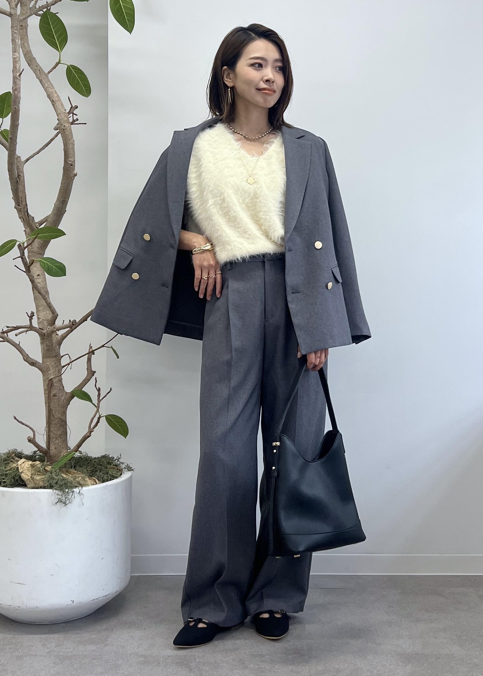 ROPE' PICNICのシャギーニットベストを使ったコーディネートを紹介します。｜Rakuten Fashion(楽天ファッション／旧楽天ブランドアベニュー)6028845