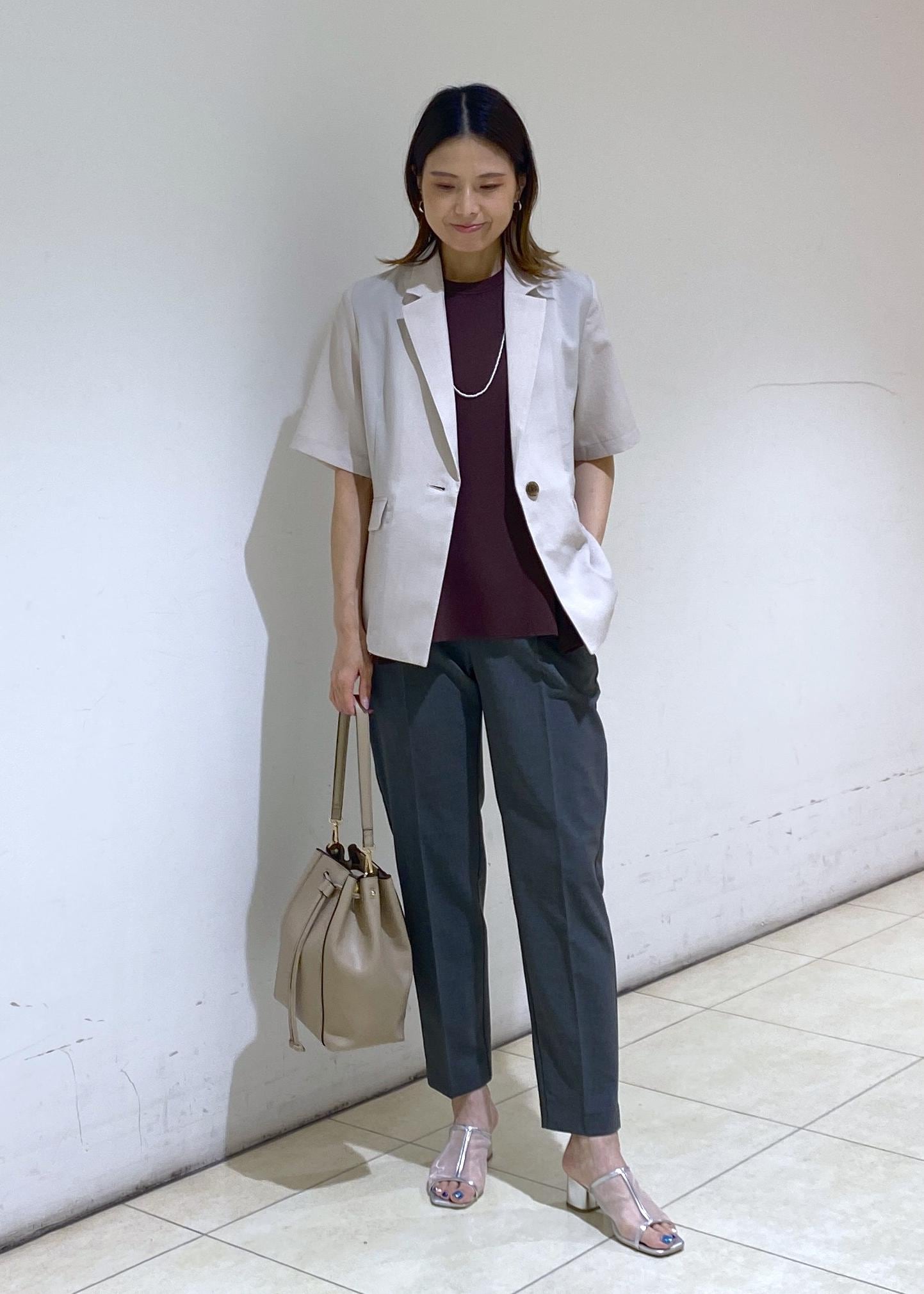 ROPE' PICNICの【接触冷感・吸水速乾・防シワ】エフォートレスリラックスハーフスリーブジャケットを使ったコーディネートを紹介します。｜Rakuten Fashion(楽天ファッション／旧楽天ブランドアベニュー)6028796