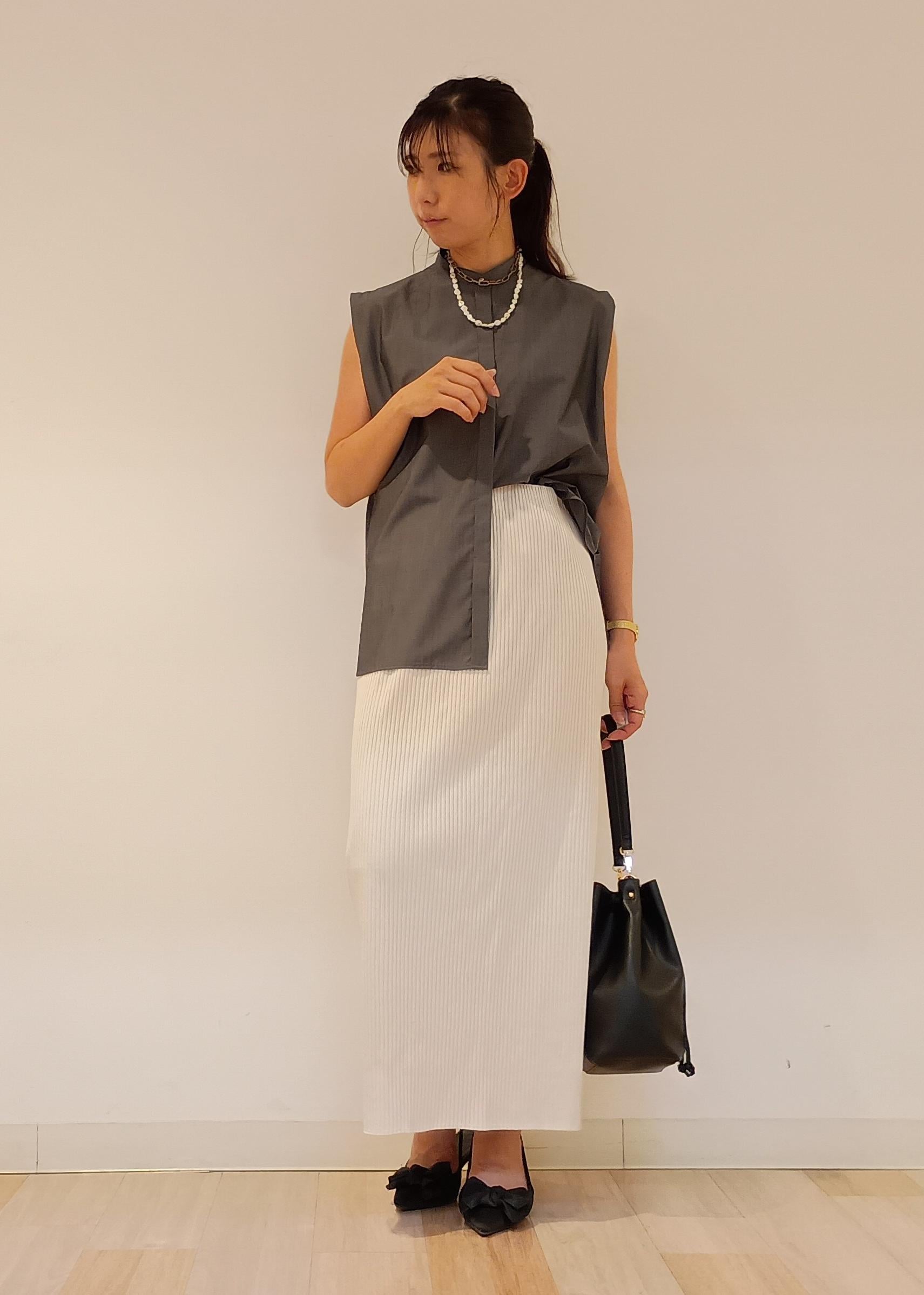 ROPE' PICNICの【新色追加】小柄さん向けサイズあり/トタンテレコアイラインスカートを使ったコーディネートを紹介します。｜Rakuten Fashion(楽天ファッション／旧楽天ブランドアベニュー)6028849