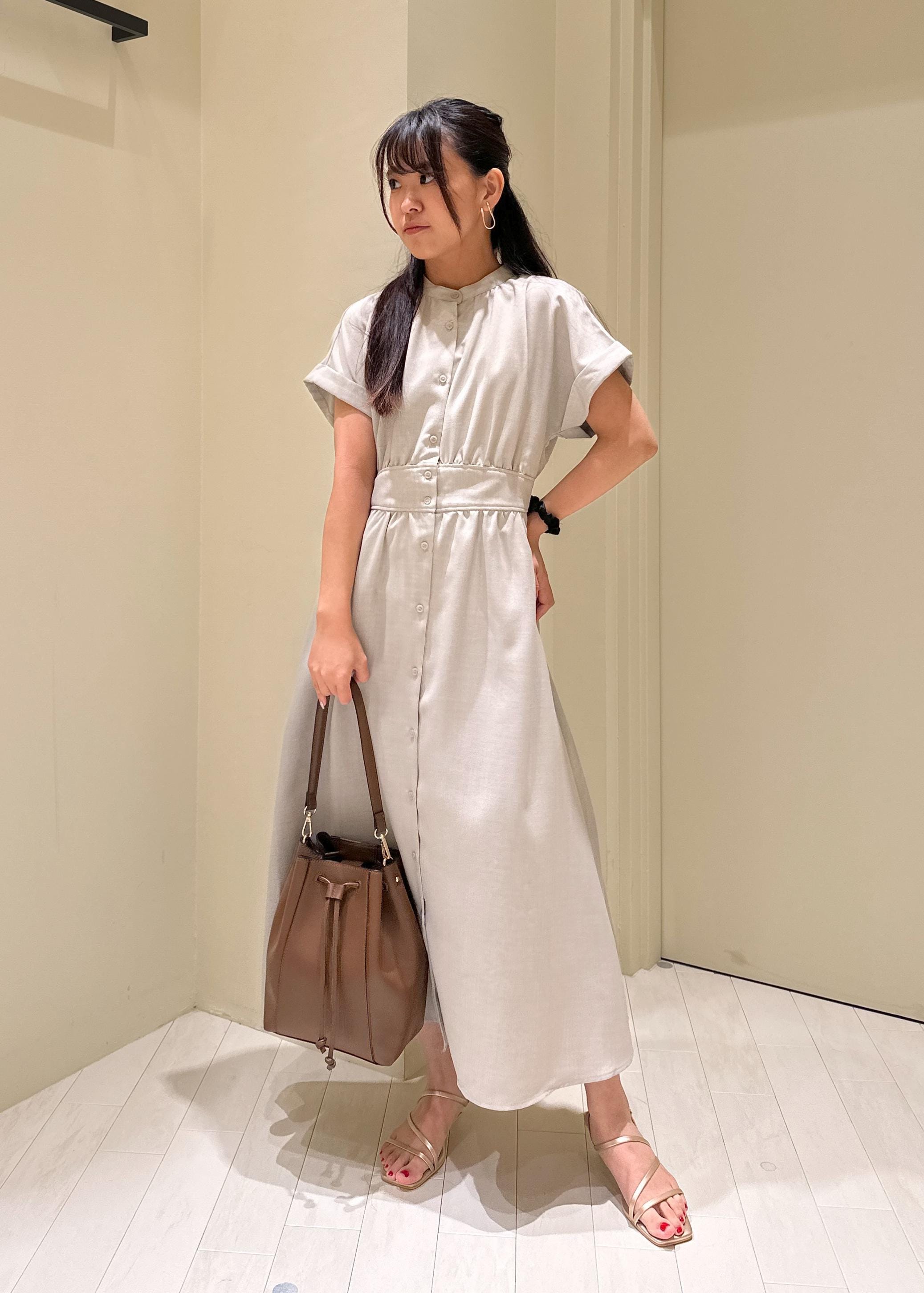 ROPE' PICNICのフレンチドルマンワンピースを使ったコーディネートを紹介します。｜Rakuten Fashion(楽天ファッション／旧楽天ブランドアベニュー)6028878