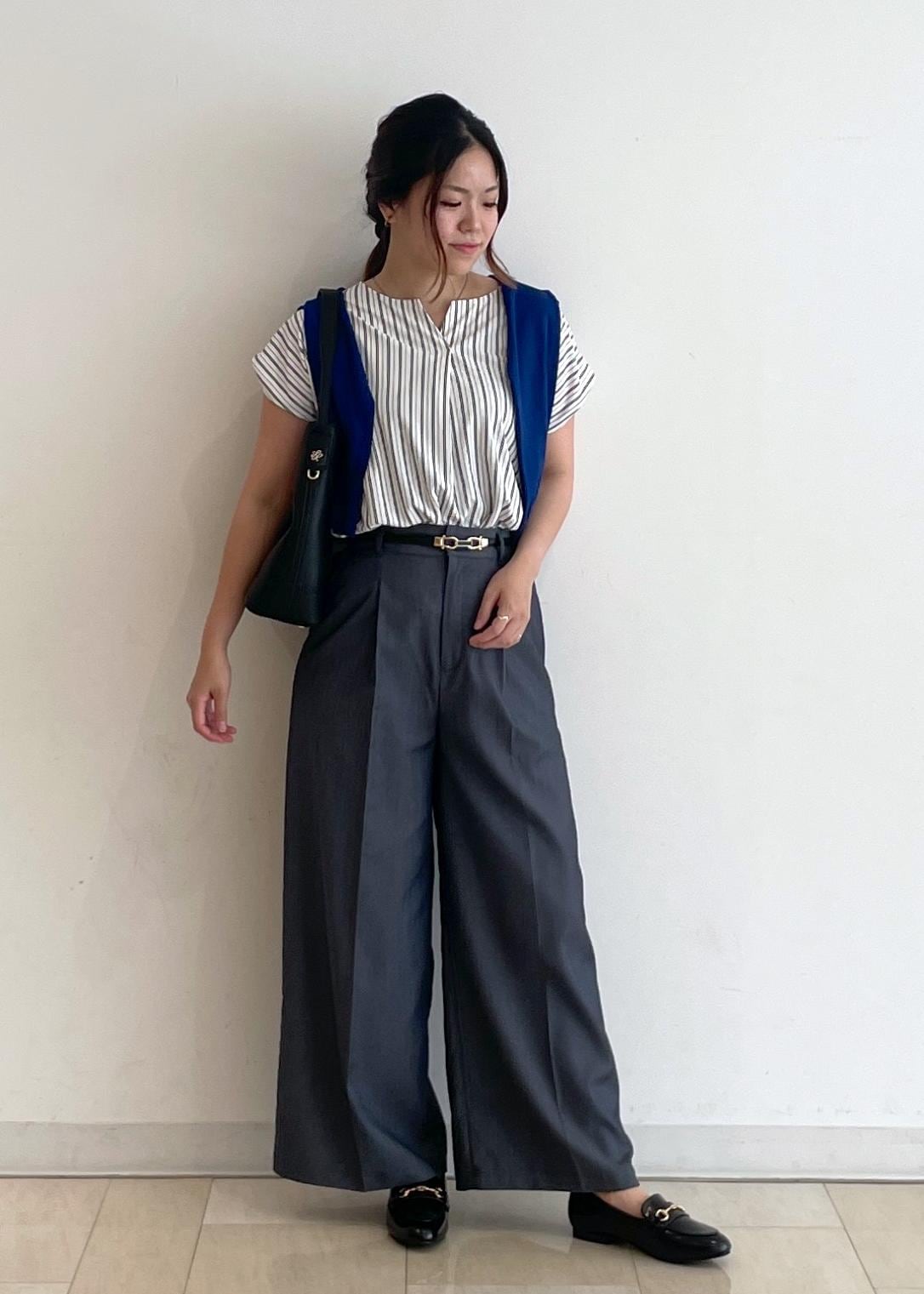 ROPE' PICNICのカットジョーゼットスキッパートップスを使ったコーディネートを紹介します。｜Rakuten Fashion(楽天ファッション／旧楽天ブランドアベニュー)6028882