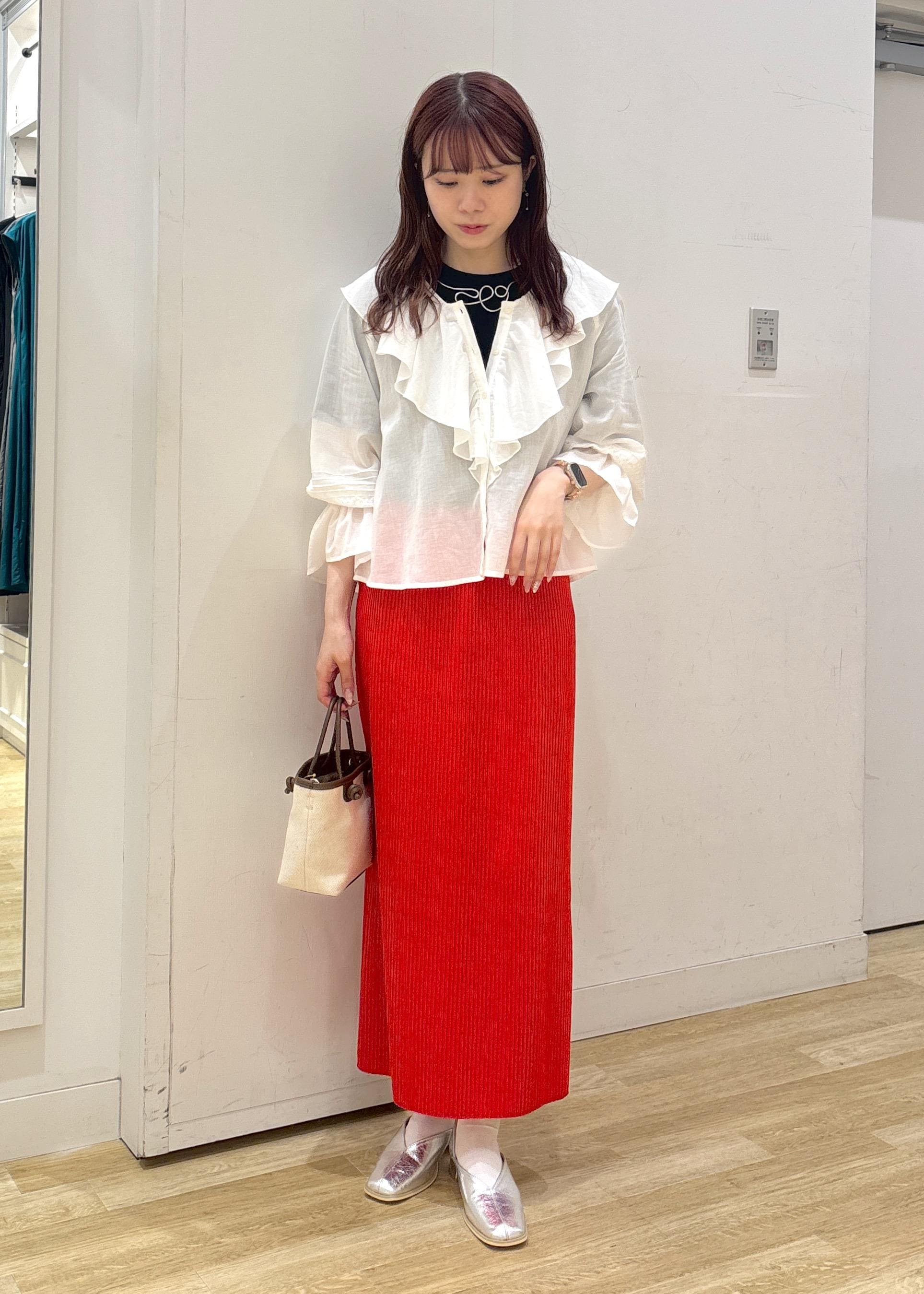 ROPE' PICNICの【新色追加】小柄さん向けサイズあり/トタンテレコアイラインスカートを使ったコーディネートを紹介します。｜Rakuten Fashion(楽天ファッション／旧楽天ブランドアベニュー)6028910