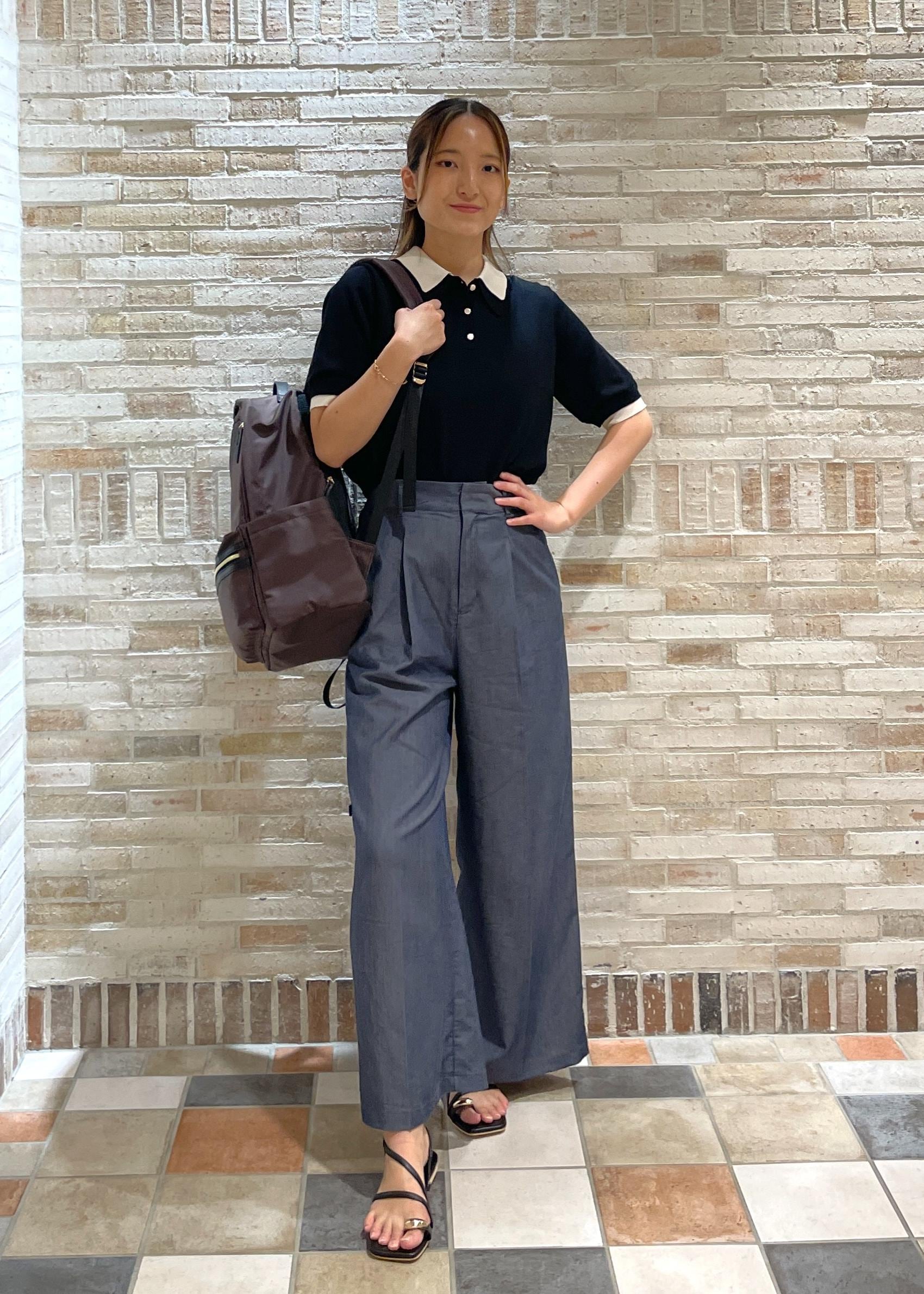 ROPE' PICNICのテンセルシャンブレータックワイドスラックス/通勤対応を使ったコーディネートを紹介します。｜Rakuten Fashion(楽天ファッション／旧楽天ブランドアベニュー)6028888