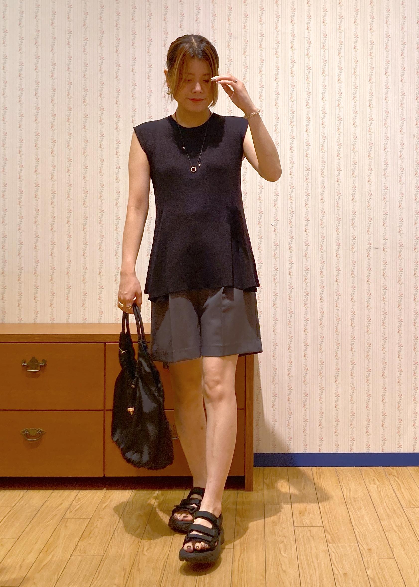 ROPE' PICNICのハーフタックパンツを使ったコーディネートを紹介します。｜Rakuten Fashion(楽天ファッション／旧楽天ブランドアベニュー)6028894