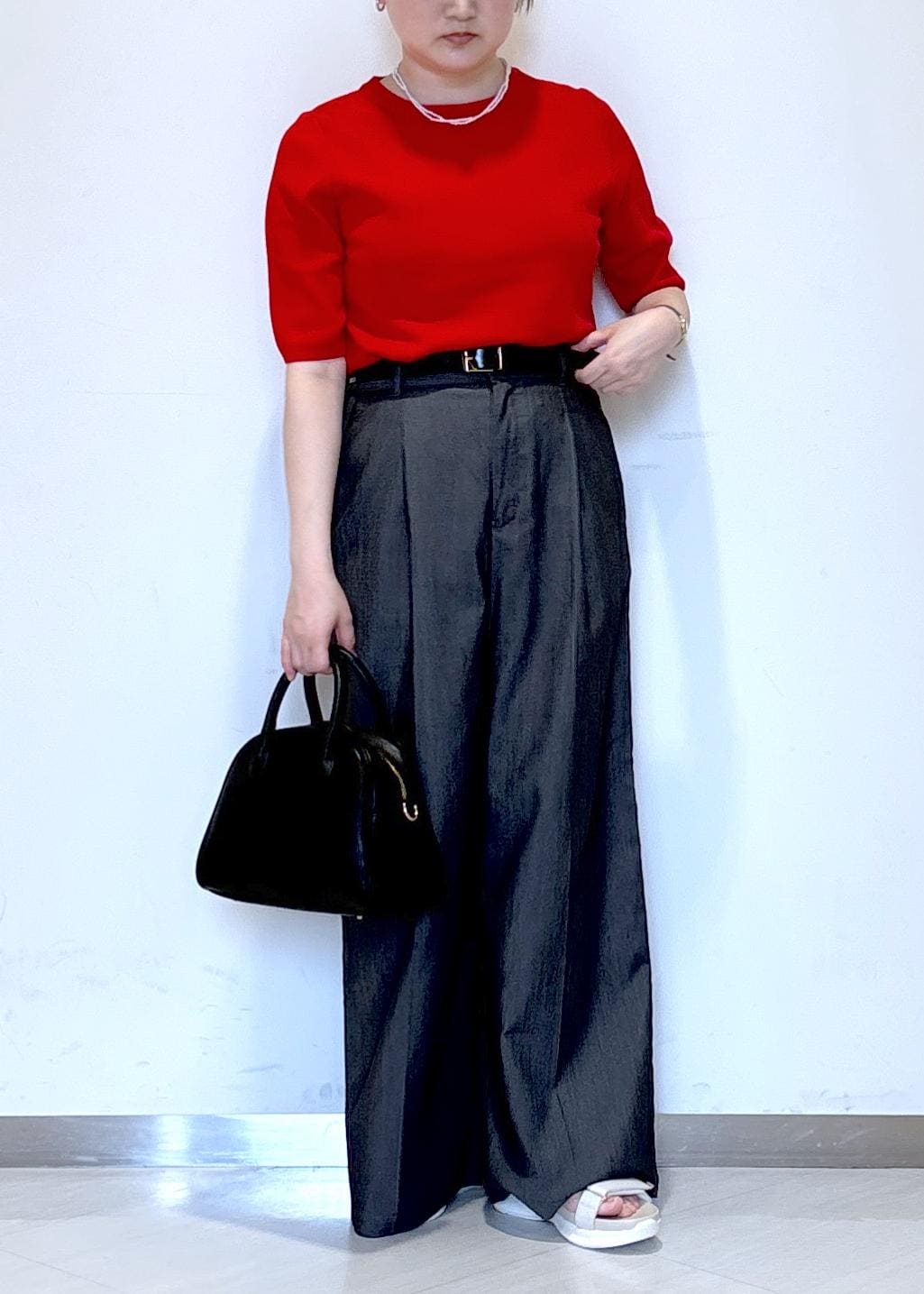 ROPE' PICNICの【UVカット・接触冷感・イージーケア】八方映えニット ハーフスリーブサマーニット/新色追加を使ったコーディネートを紹介します。｜Rakuten Fashion(楽天ファッション／旧楽天ブランドアベニュー)6028917