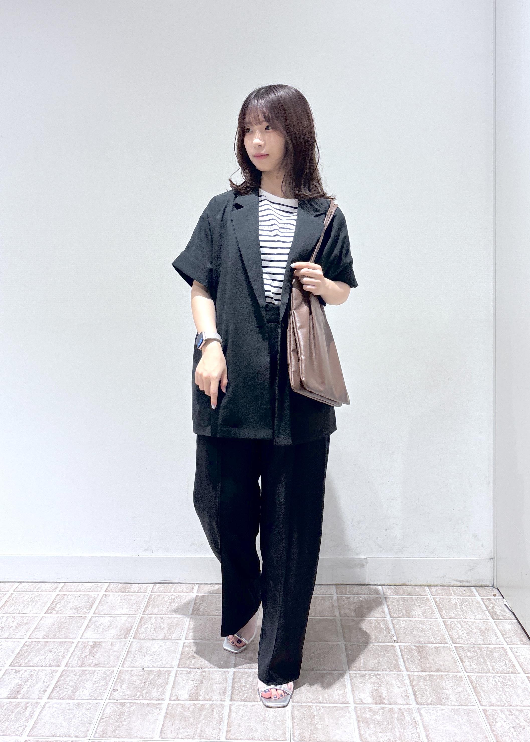 ROPE' PICNICの【UVカット・速乾】【リネンライク・シリーズ】ピンタックワイドスラックスパンツ/セットアップ対応を使ったコーディネートを紹介します。｜Rakuten Fashion(楽天ファッション／旧楽天ブランドアベニュー)6028950