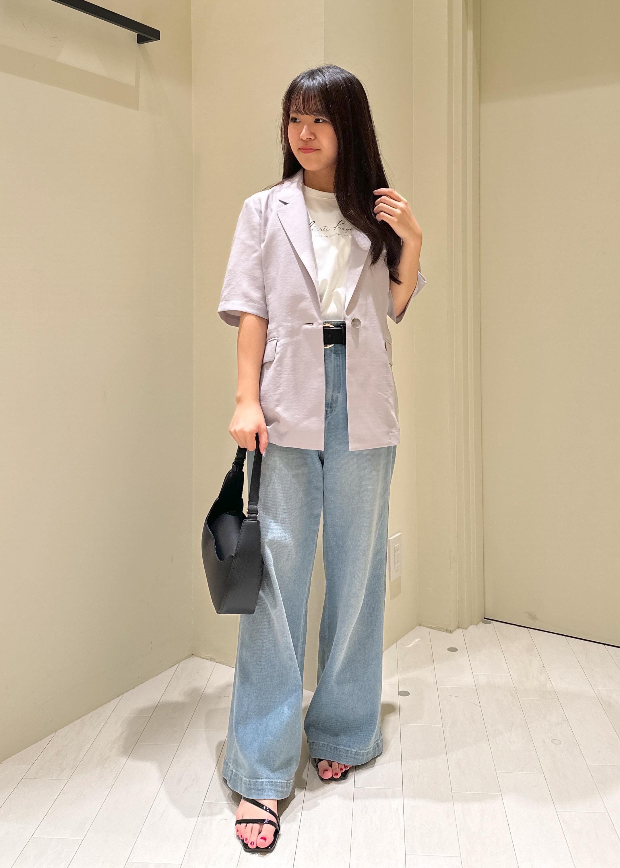 ROPE' PICNICの【UVカット・汗染み加工・接触冷感】手描き風ロゴプリントTシャツを使ったコーディネートを紹介します。｜Rakuten Fashion(楽天ファッション／旧楽天ブランドアベニュー)6028932