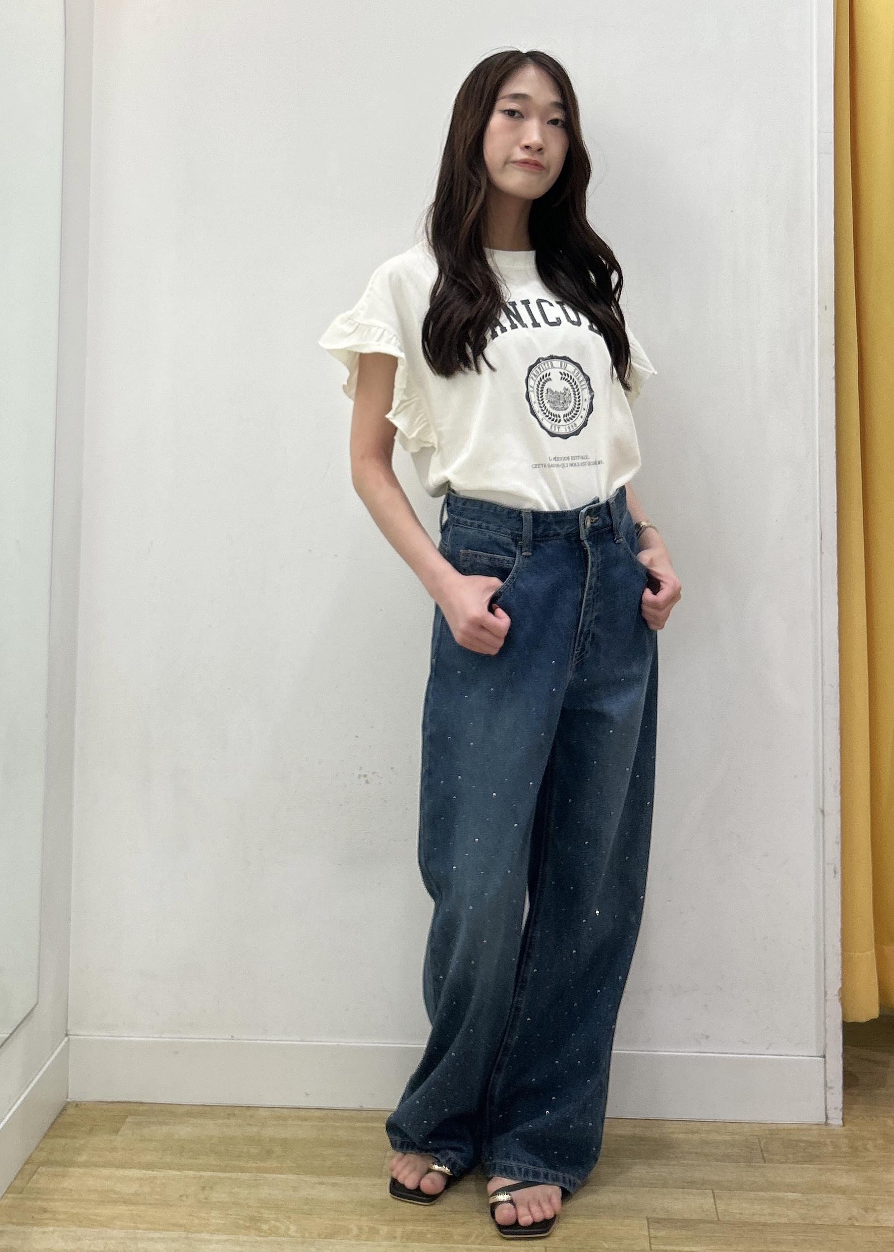 ROPE' PICNICの【新色追加】キラキラビジューデニムを使ったコーディネートを紹介します。｜Rakuten Fashion(楽天ファッション／旧楽天ブランドアベニュー)6028933