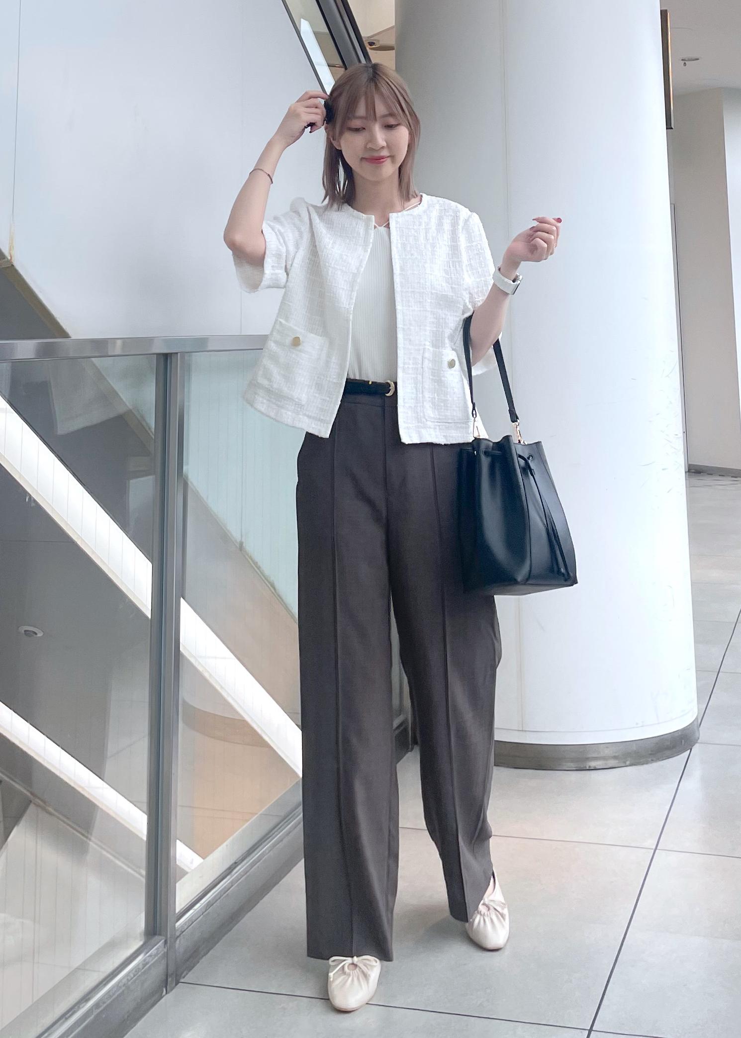 ROPE' PICNICの【サマー・ツイード】ハーフスリーブジャケットを使ったコーディネートを紹介します。｜Rakuten Fashion(楽天ファッション／旧楽天ブランドアベニュー)6028951