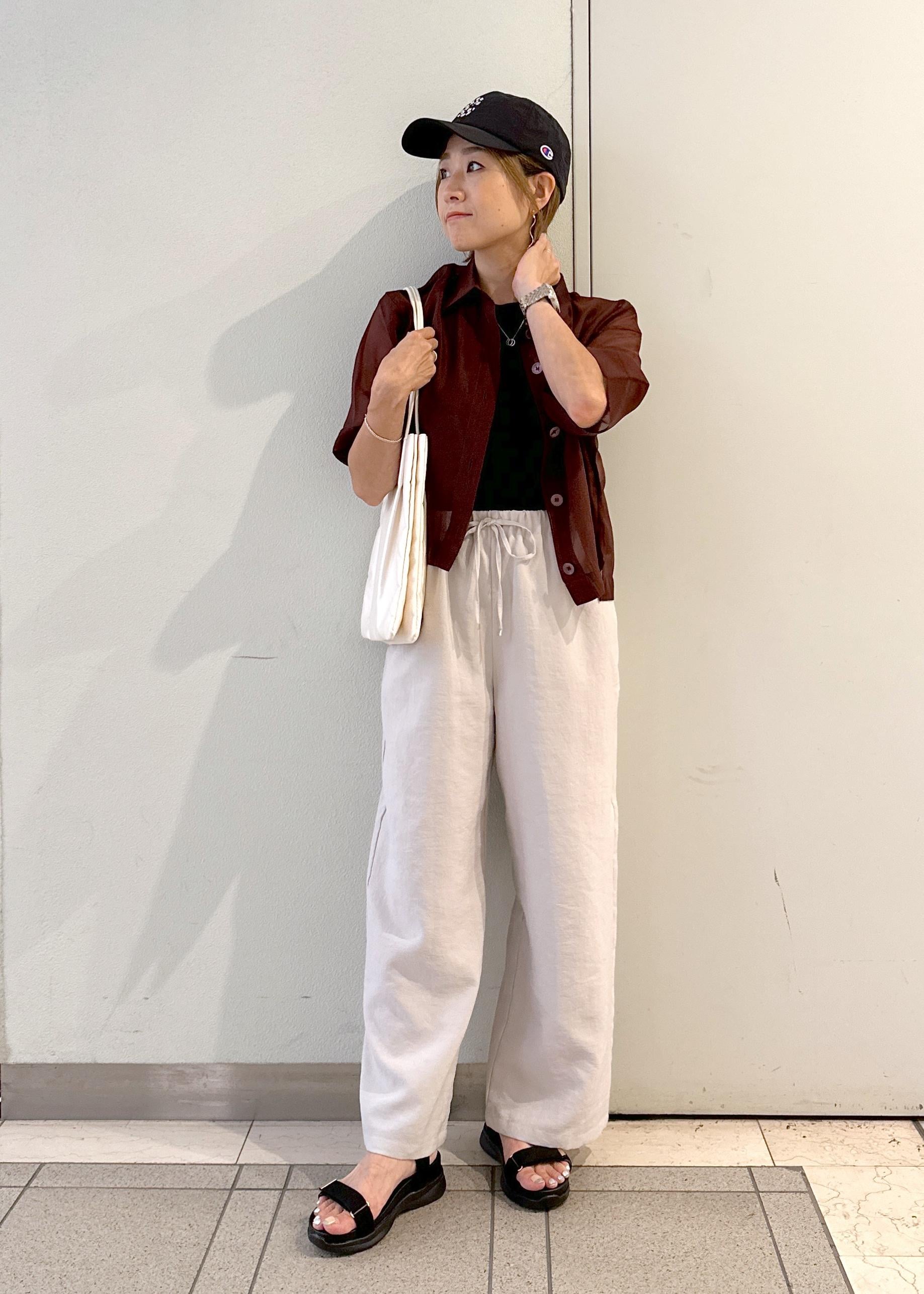 ROPE' PICNICの【接触冷感】ハーフスリーブシアーシャツを使ったコーディネートを紹介します。｜Rakuten Fashion(楽天ファッション／旧楽天ブランドアベニュー)6028953