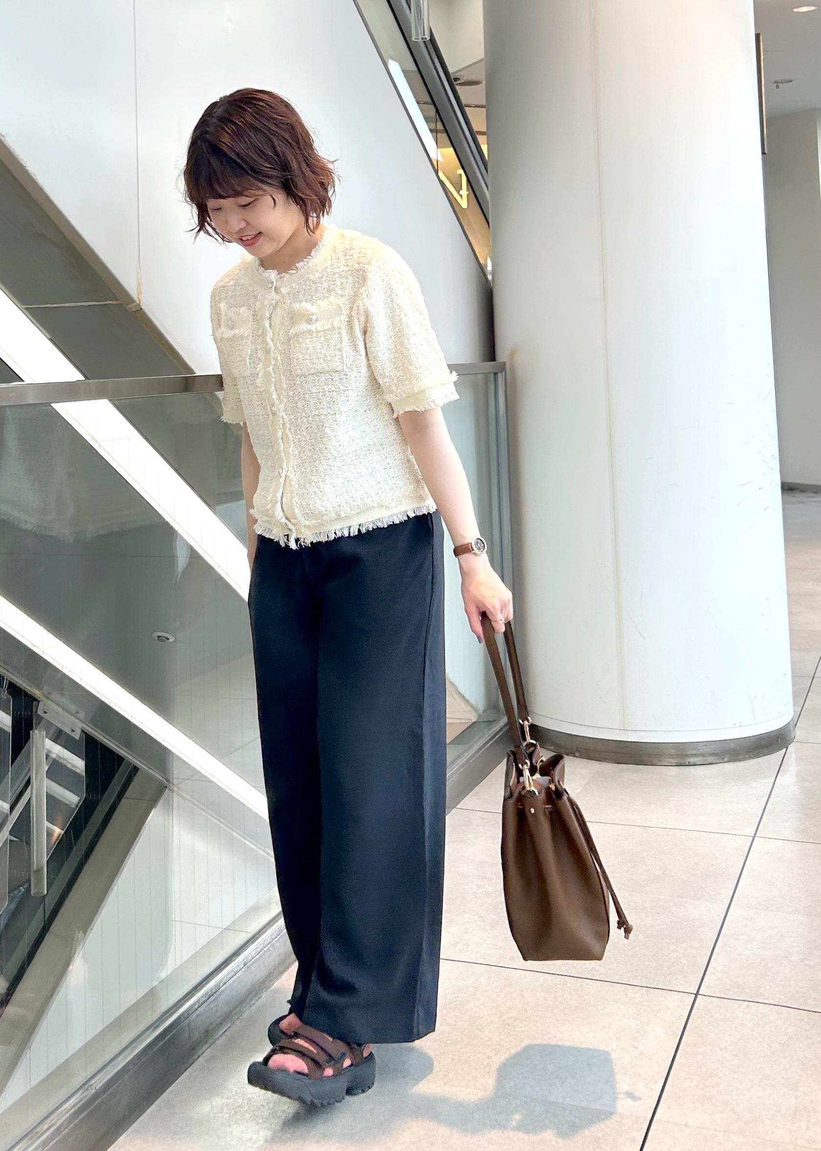 ROPE' PICNICの【サマー・ツイード】ハーフスリーブカーディガンを使ったコーディネートを紹介します。｜Rakuten Fashion(楽天ファッション／旧楽天ブランドアベニュー)6028955