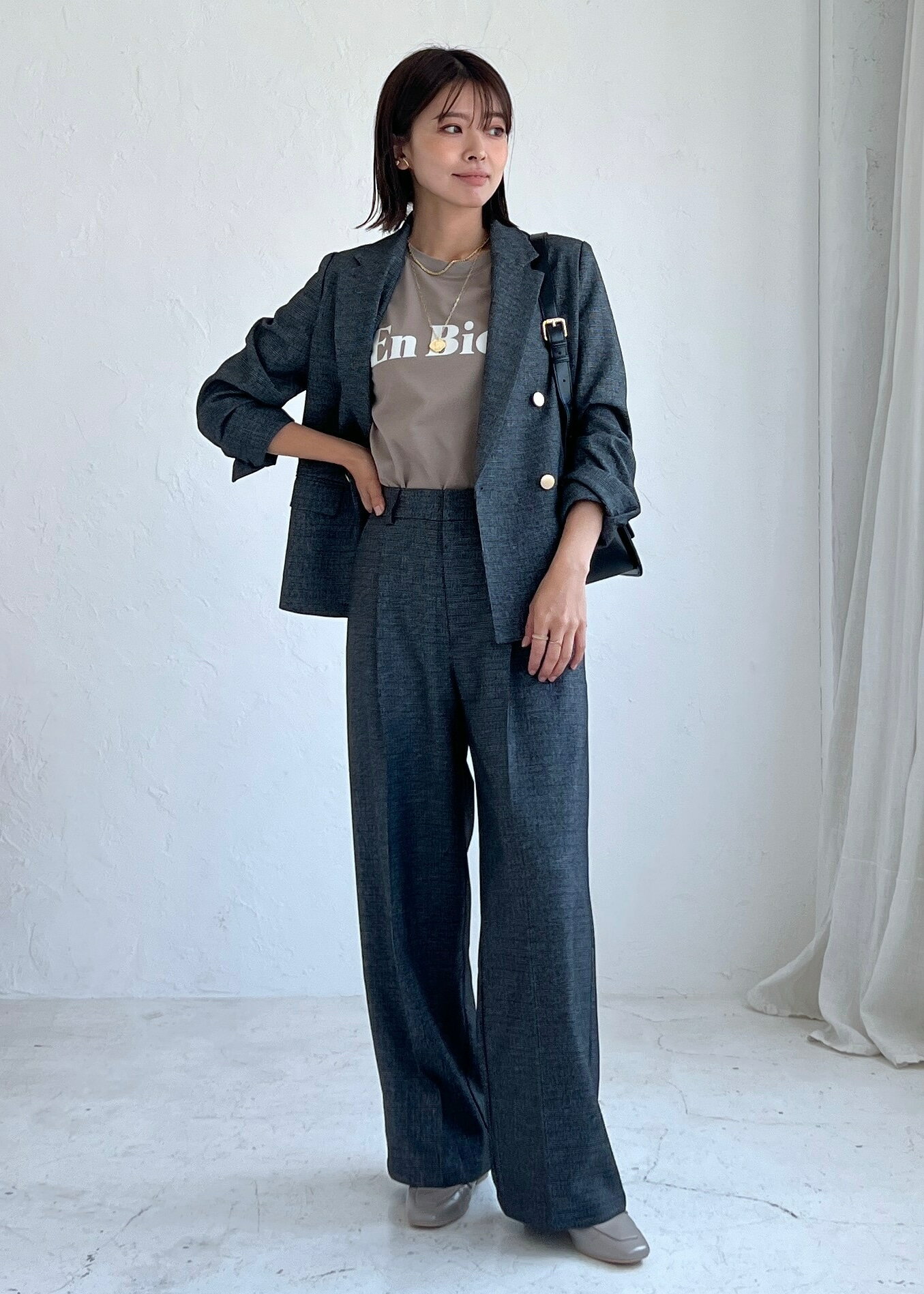 ROPE' PICNICの【UVカット・接触冷感・汗染み加工】フロッキーロゴTシャツを使ったコーディネートを紹介します。｜Rakuten Fashion(楽天ファッション／旧楽天ブランドアベニュー)6028956