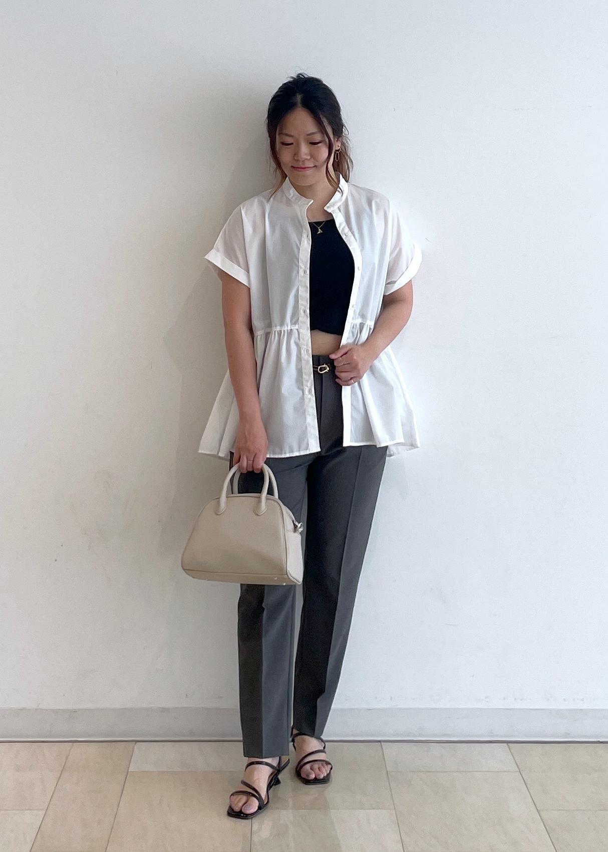 ROPE' PICNICの【UV対応・防シワ】フレンチペプラムシャツを使ったコーディネートを紹介します。｜Rakuten Fashion(楽天ファッション／旧楽天ブランドアベニュー)6028979