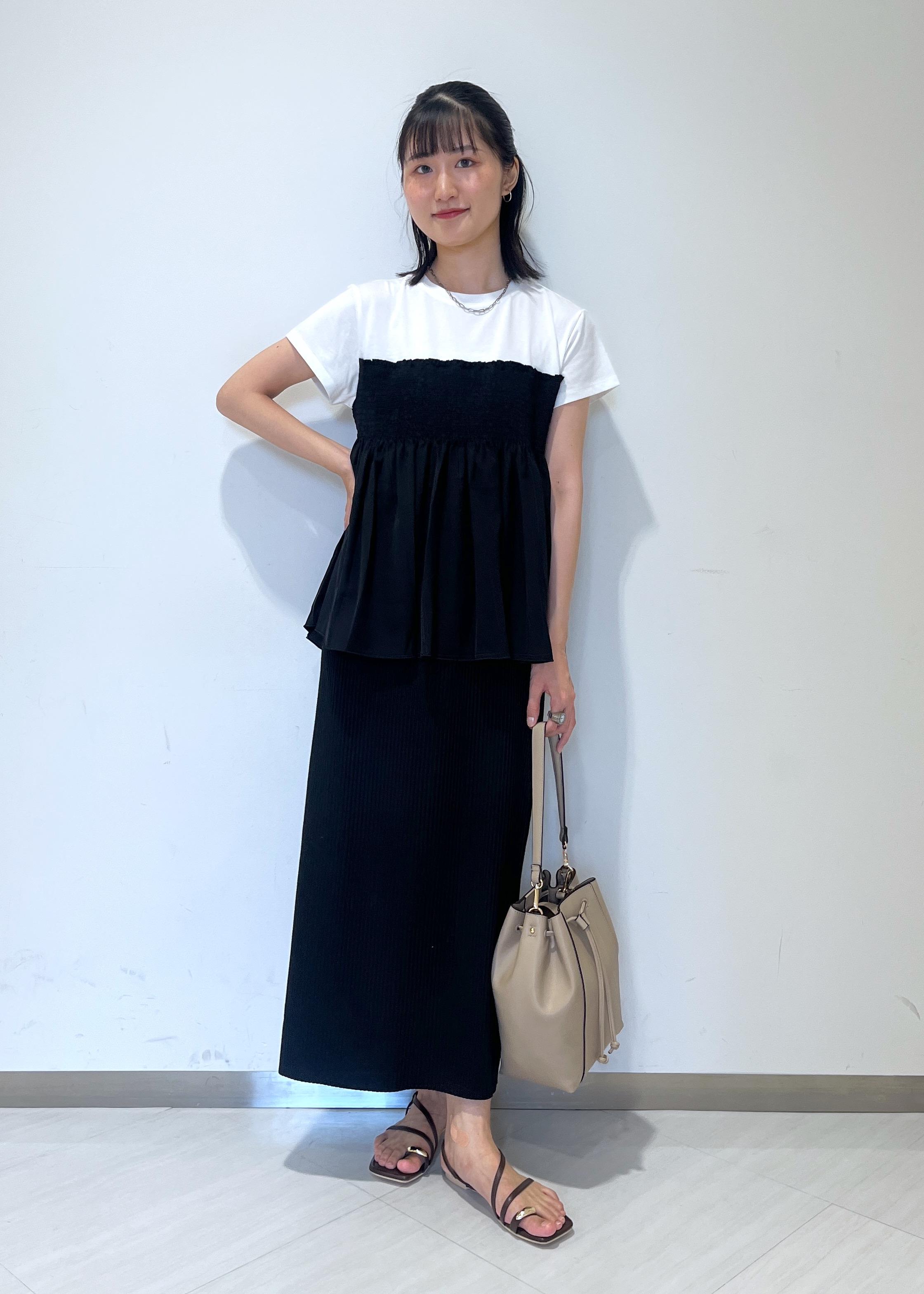 ROPE' PICNICの【新色追加】小柄さん向けサイズあり/トタンテレコアイラインスカートを使ったコーディネートを紹介します。｜Rakuten Fashion(楽天ファッション／旧楽天ブランドアベニュー)6028962