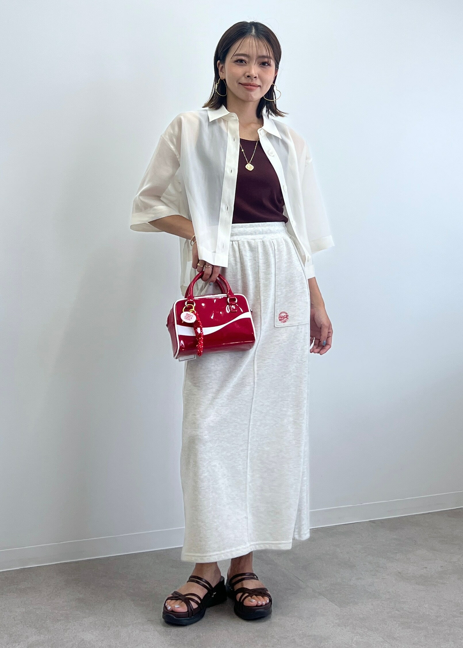 ROPE' PICNICの【接触冷感】ハーフスリーブシアーシャツを使ったコーディネートを紹介します。｜Rakuten Fashion(楽天ファッション／旧楽天ブランドアベニュー)6028966