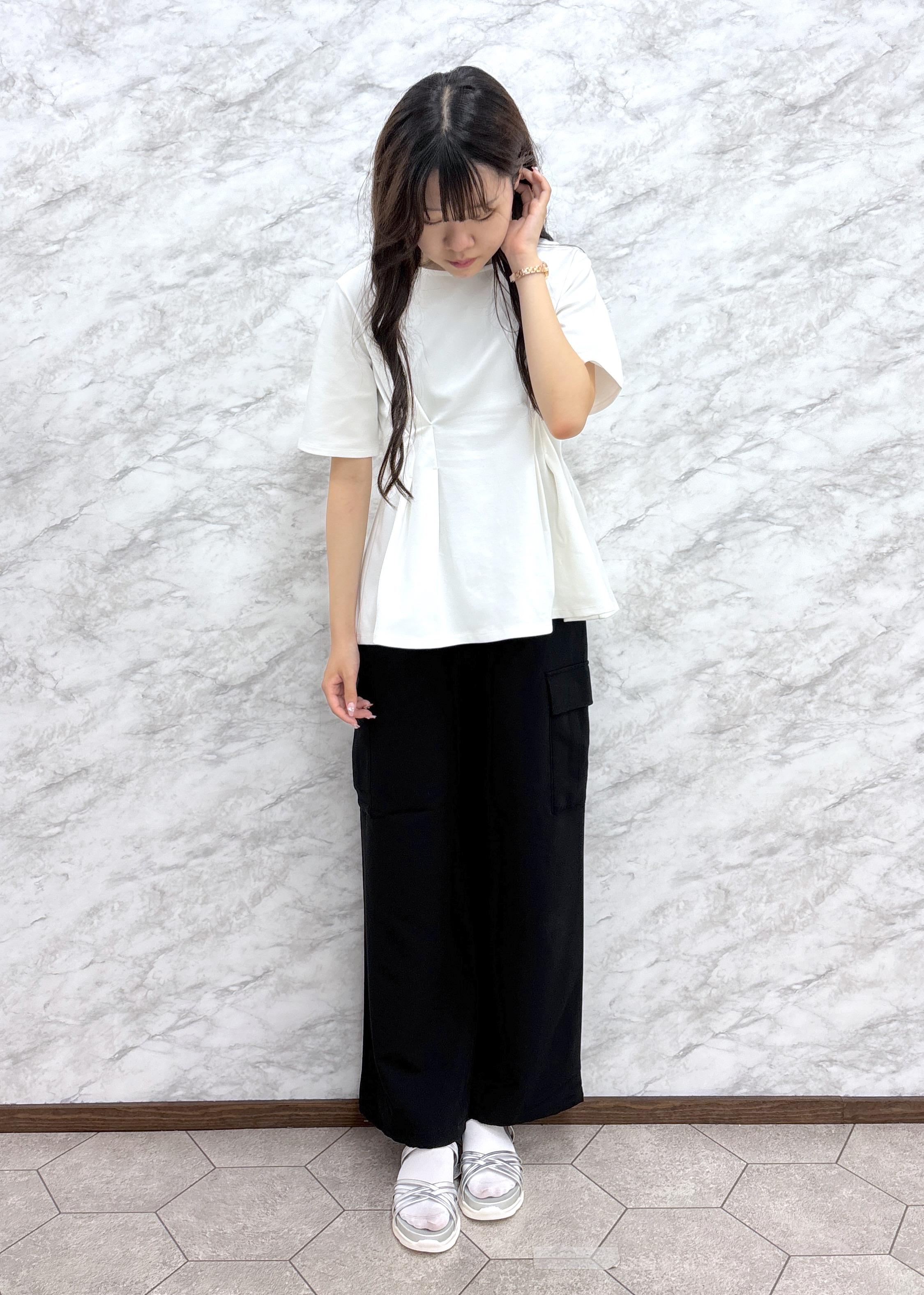 ROPE' PICNICの(接触冷感*UVカット)ウエストタックペプラムトップスを使ったコーディネートを紹介します。｜Rakuten Fashion(楽天ファッション／旧楽天ブランドアベニュー)6028977