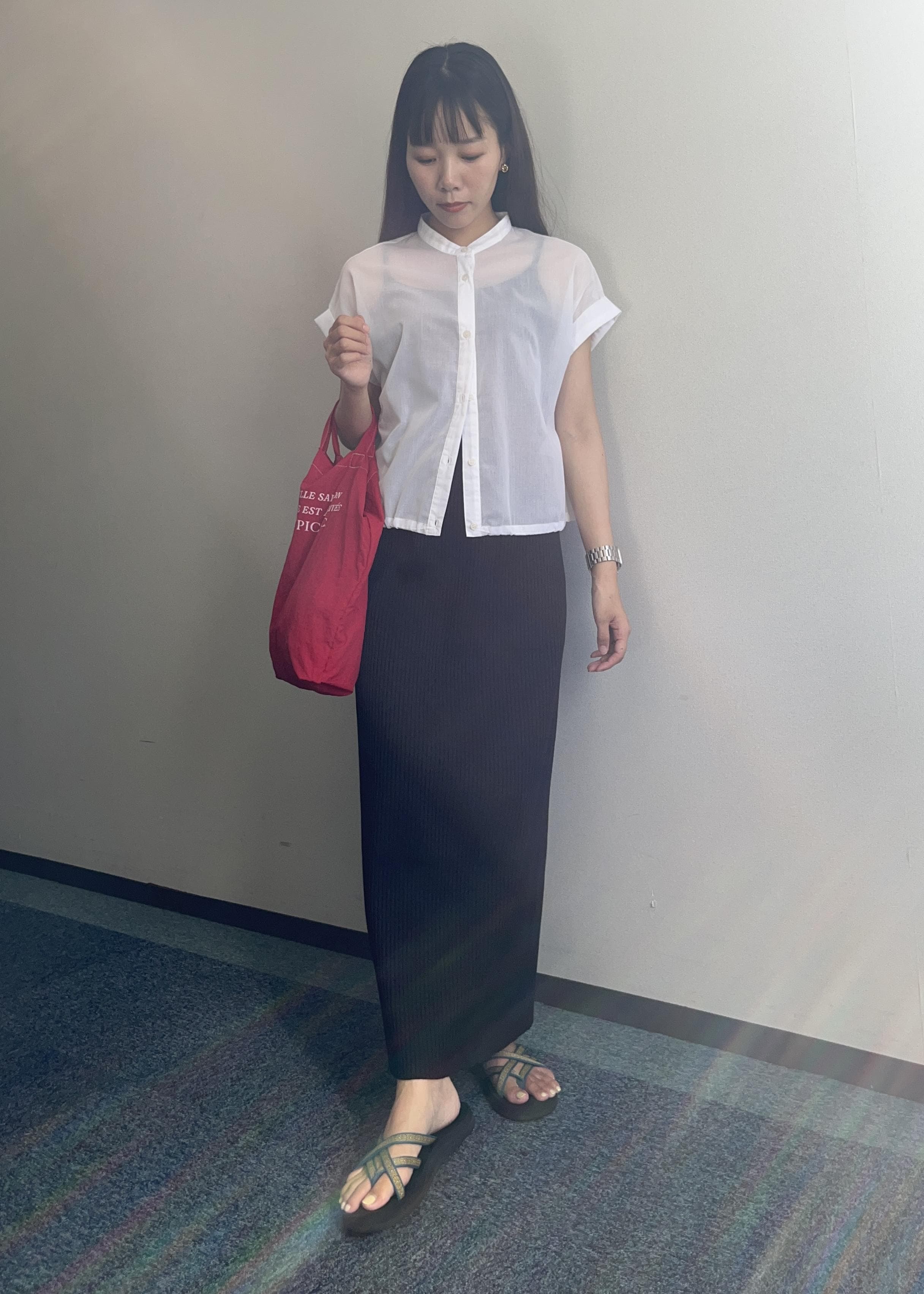 ROPE' PICNICのバルーンヘムシアーシャツを使ったコーディネートを紹介します。｜Rakuten Fashion(楽天ファッション／旧楽天ブランドアベニュー)6028978