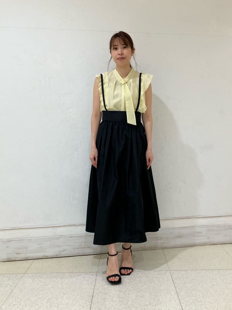 ANAYI | マイクロタフタサロペット スカート | Rakuten Fashion(楽天