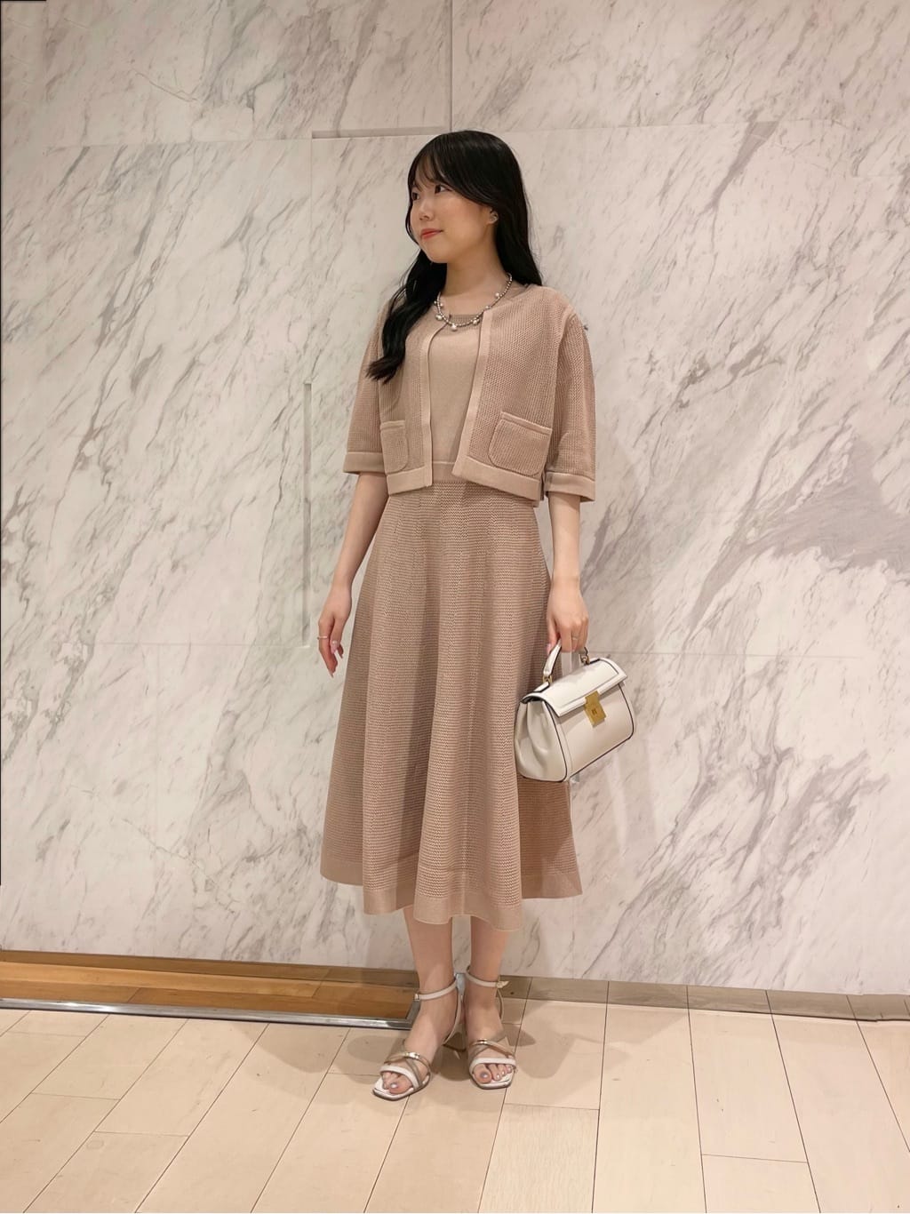 シュガーページ ANAYI アナイ サマーメッシュワンピース ブルー61 サマーメッシュワンピース〈セットアップ対応商品〉 | ANAYI/アナイ