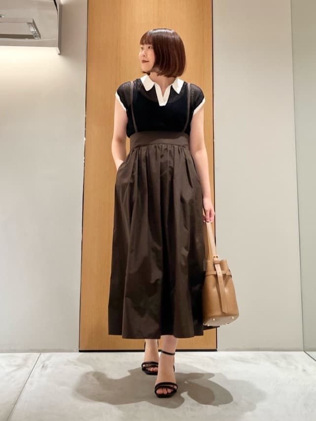 ANAYI | マイクロタフタサロペット スカート | Rakuten Fashion(楽天
