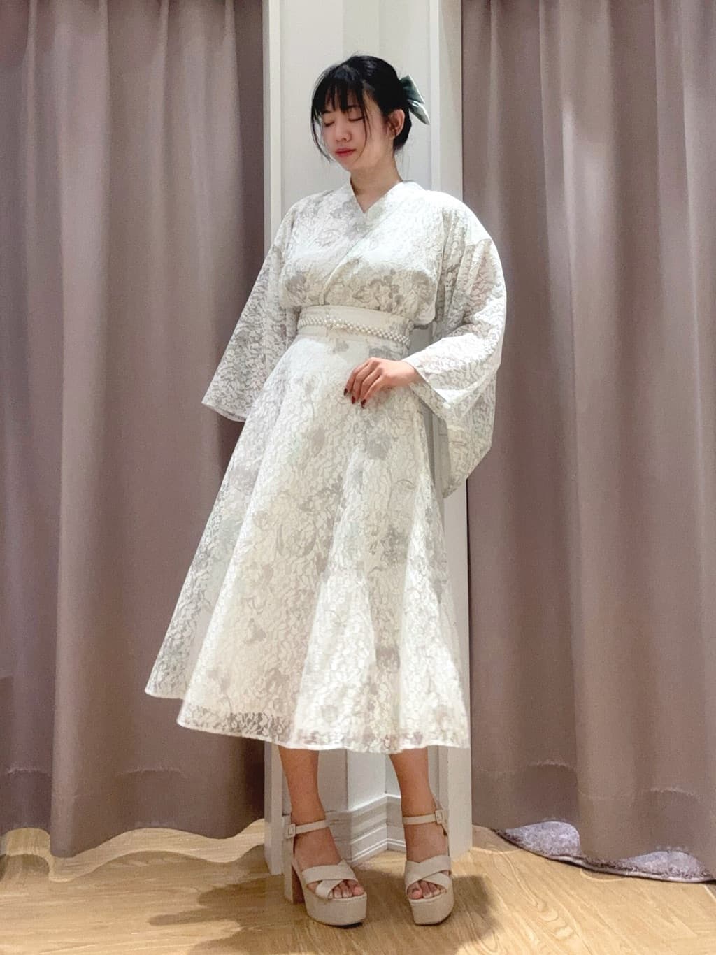 WILLSELECTION | ニュアンスフラワーレース浴衣SET | Rakuten Fashion