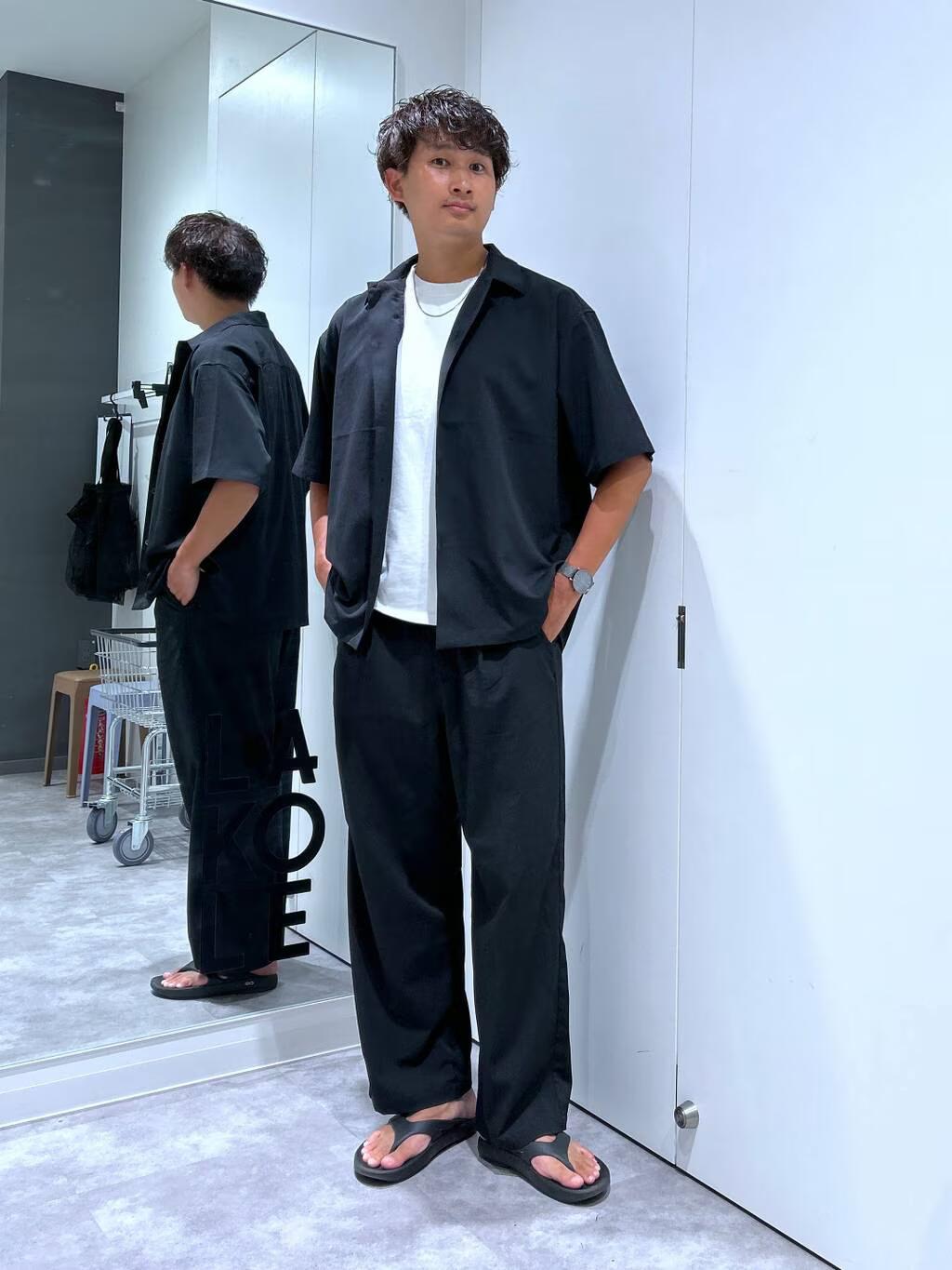 LAKOLEの<セットアップ対応>楊柳ジャガードシャツを使ったコーディネートを紹介します。｜Rakuten Fashion(楽天ファッション／旧楽天ブランドアベニュー)5909024