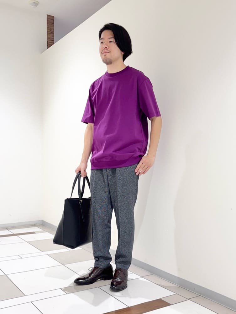 TAKEO KIKUCHIの【抗菌防臭/5サイズ展開】ハイゲージポンチ Tシャツを使ったコーディネートを紹介します。｜Rakuten Fashion(楽天ファッション／旧楽天ブランドアベニュー)5910546