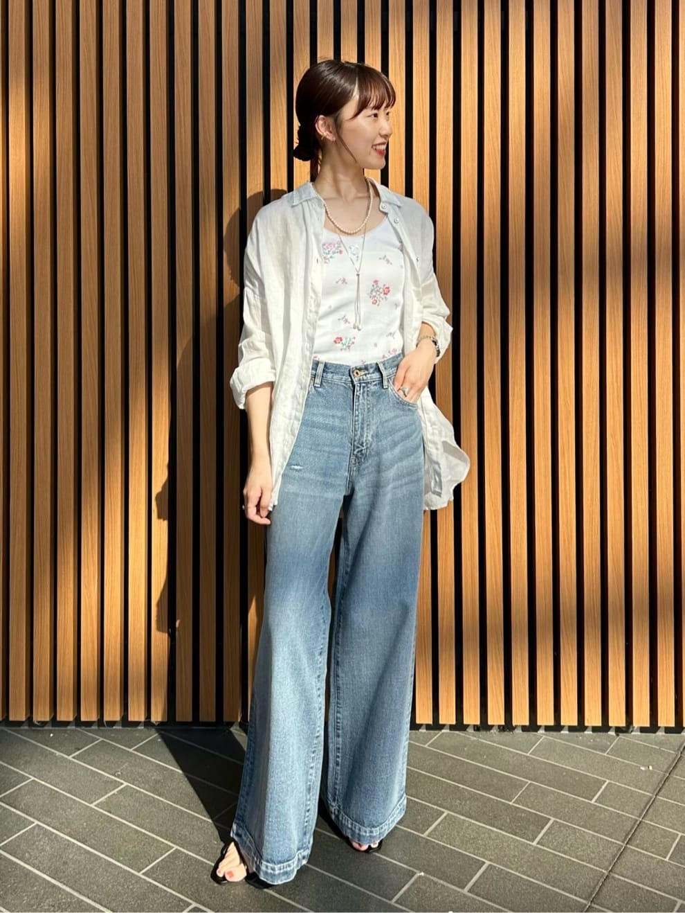 Spick & Span | 《追加2》80リネンカシュクール ビッグシャツ
