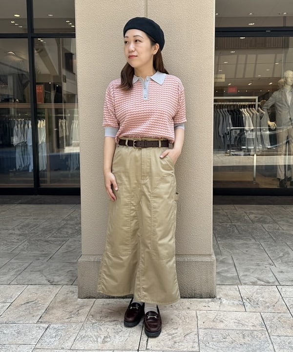 BEAMS HEARTの【半袖/襟付き】マルチジャカード ニットポロ 25SS ポロシャツ ポロニットを使ったコーディネートを紹介します。｜Rakuten Fashion(楽天ファッション／旧楽天ブランドアベニュー)5911370