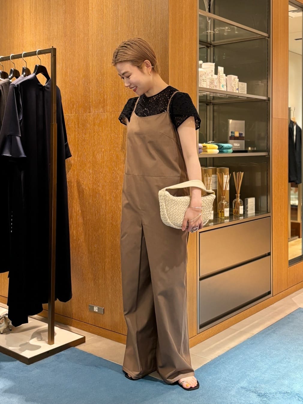 TOMORROWLAND | コットンシルクデニム サロペット | Rakuten Fashion